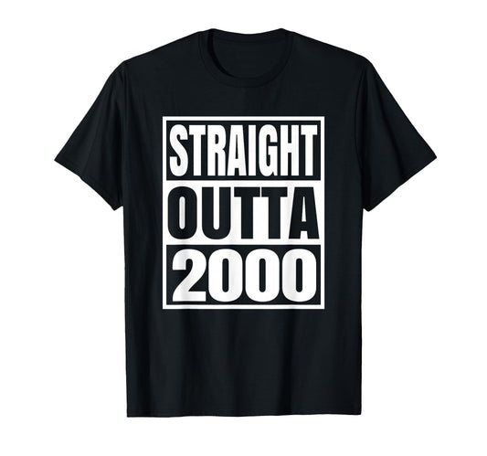 2000 T Shirts Funny 2000 Birthday T-Shirt - Custom Art Print Men Women - T-Shirt, Sweatshirt, Hoodie