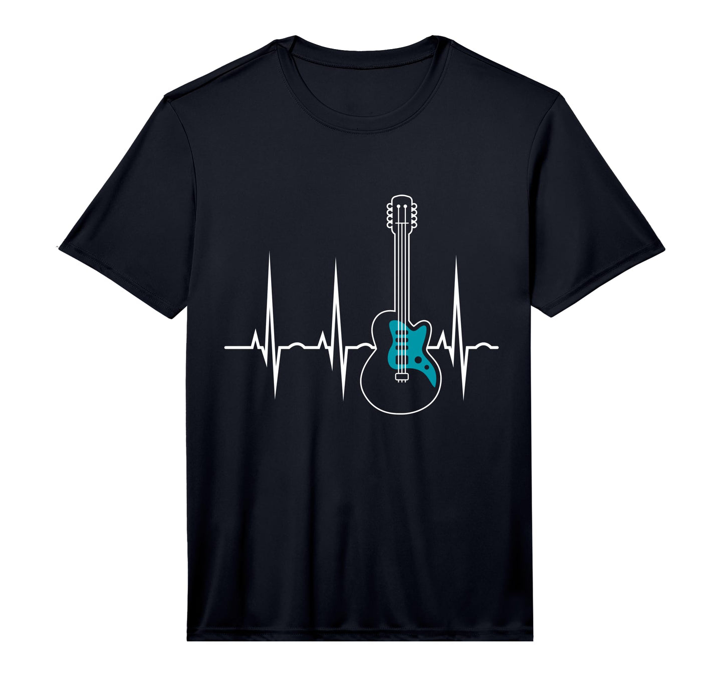 Heartbeat Guitar Performance T-Shirt - Custom Art Print for Adults - T-Shirt, Sweatshirt, Hoodie