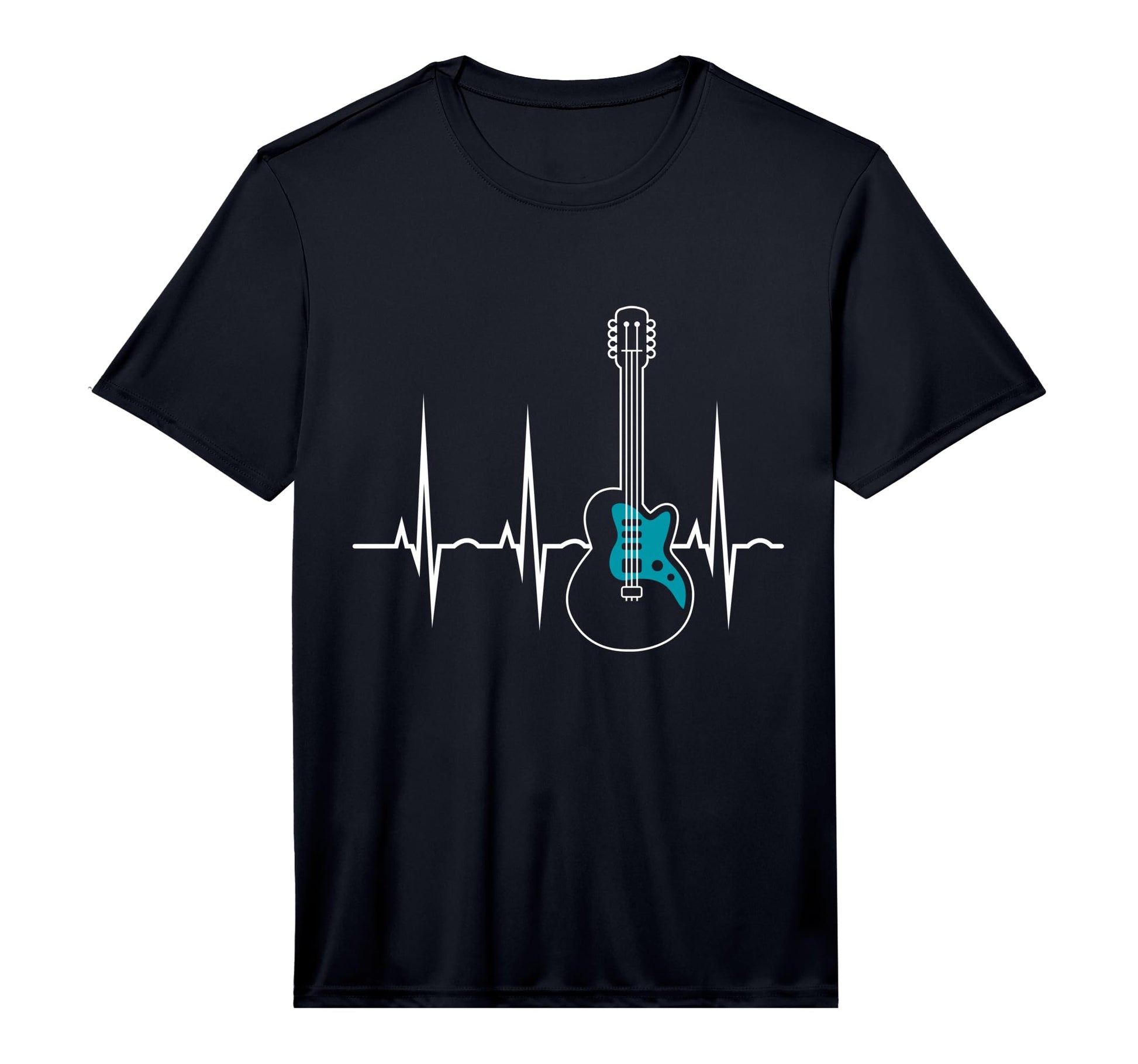 Heartbeat Guitar Performance T-Shirt - Custom Art Print for Adults - T-Shirt, Sweatshirt, Hoodie
