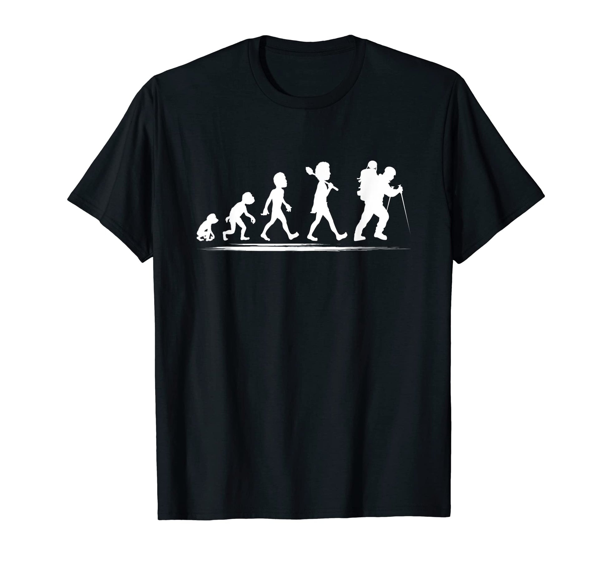 Evolution Mountaineer Backpacker T-Shirt - Fun Novelty Design Unisex - T-Shirt, Sweatshirt, Hoodie