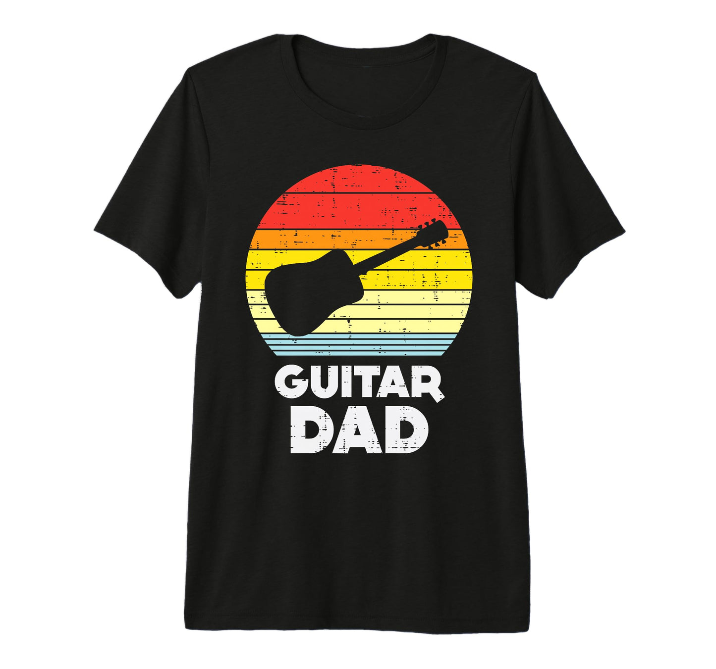 Guitar Dad Sunset Music Guitarist T-Shirt - Aesthetic Graphic Men Women - T-Shirt, Sweatshirt, Hoodie
