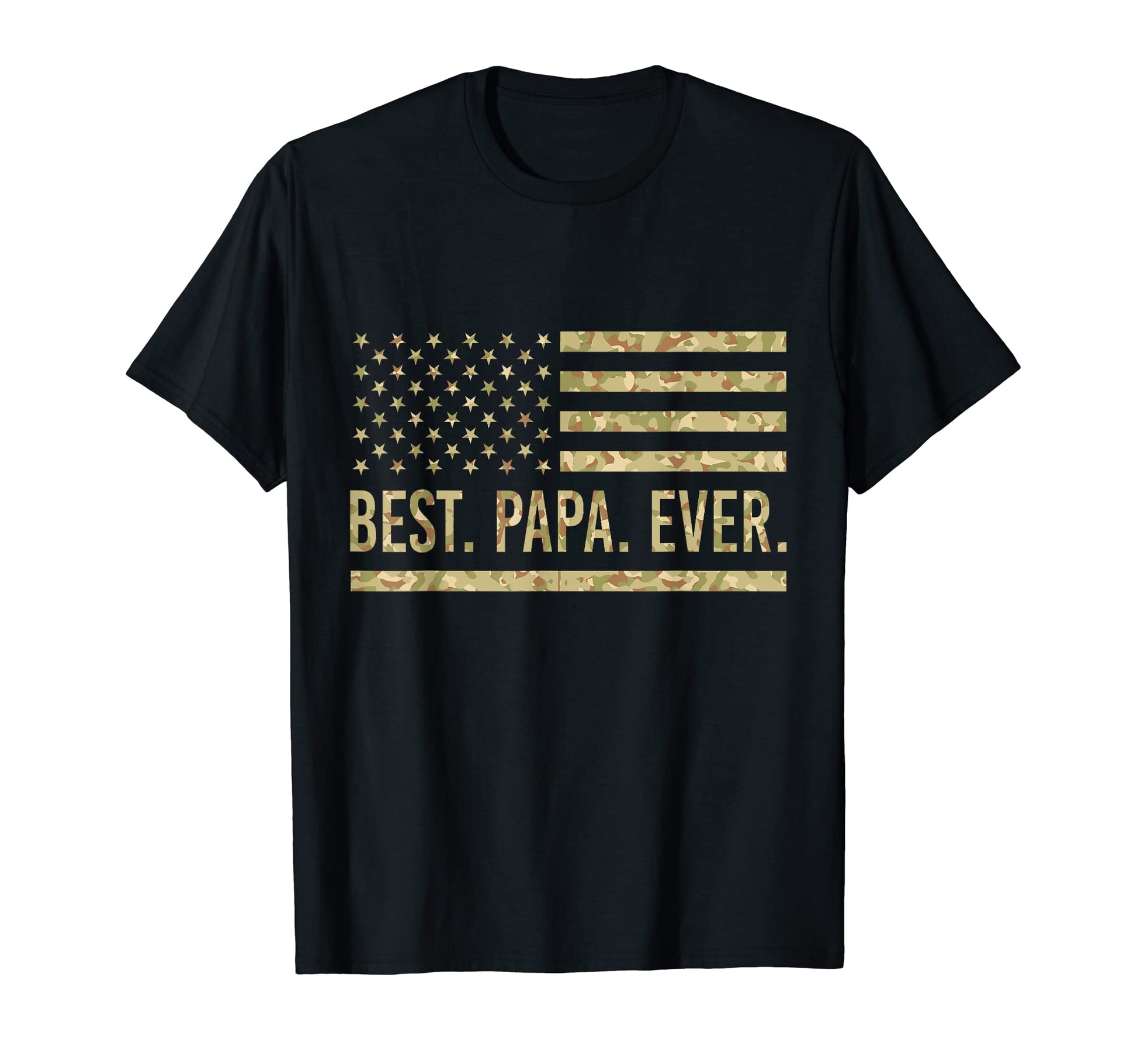 Mens Best Papa Ever Usa American T-Shirt - Casual Everyday Wear Unisex - T-Shirt, Sweatshirt, Hoodie