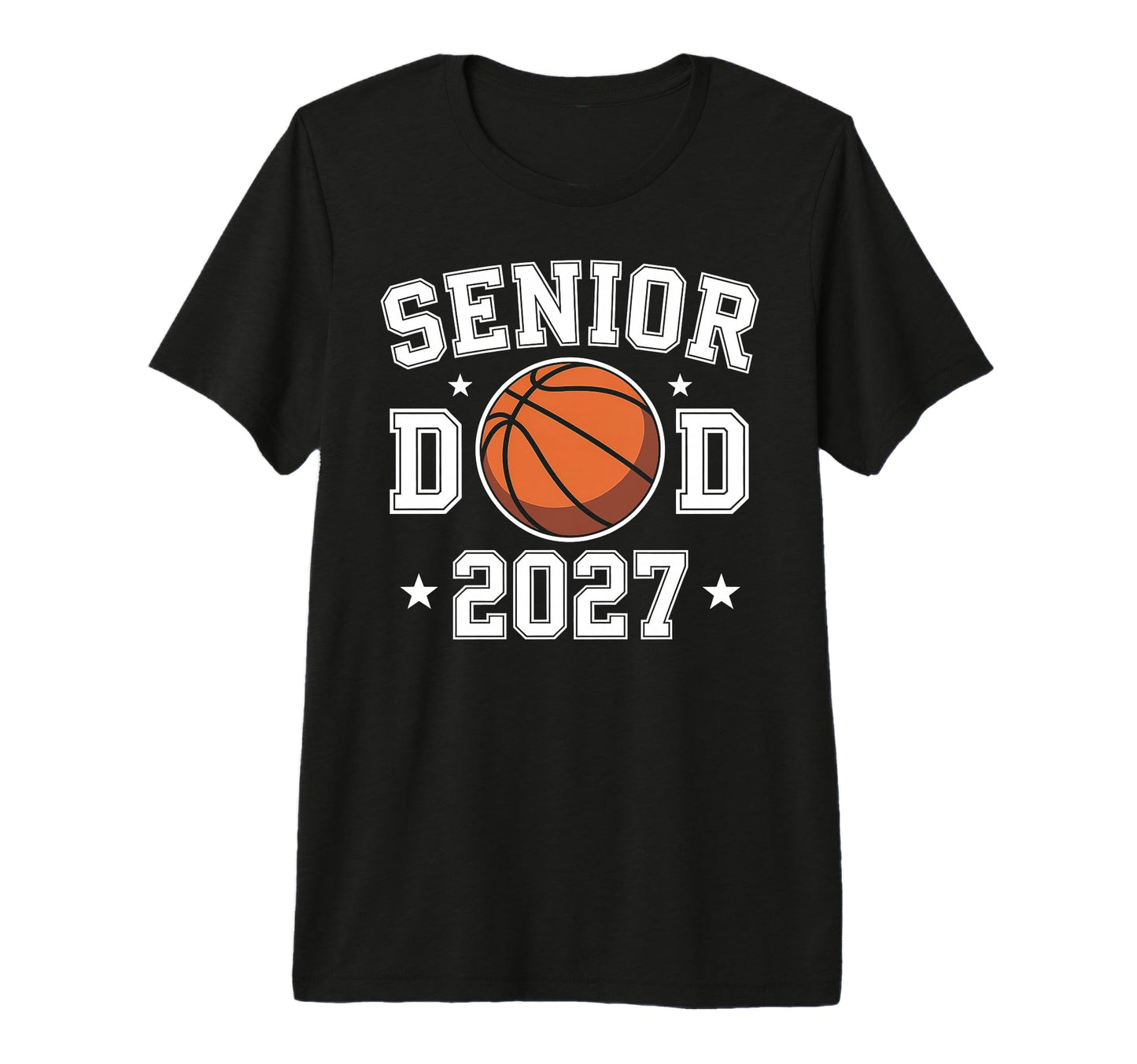 Basketball Senior Dad Class 2027 T-Shirt - Fun Novelty Design Unisex - T-Shirt, Sweatshirt, Hoodie