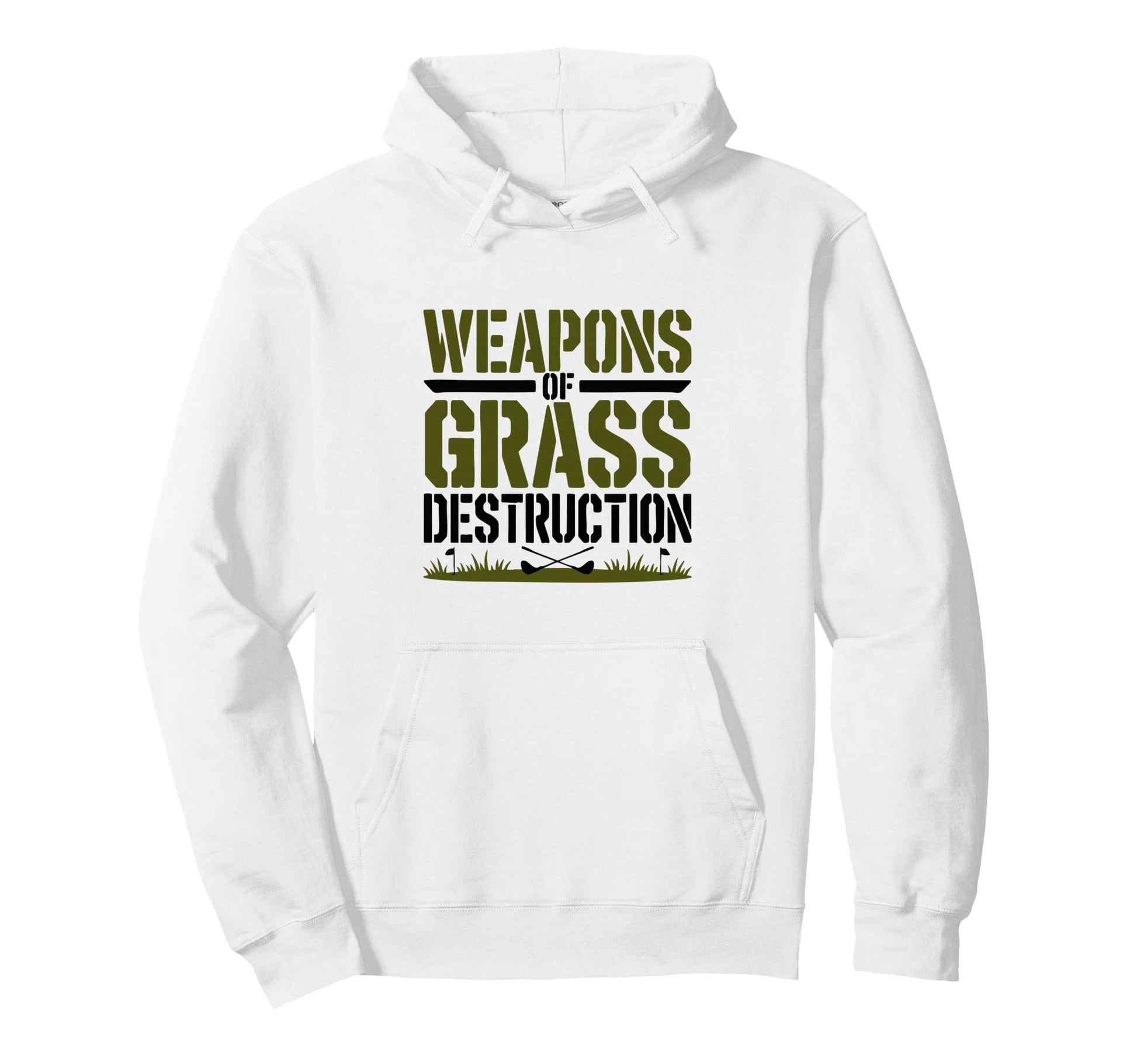 Weapons Grass Destruction Funny Golf Hoodie - Streetwear Style for Adults - T-Shirt, Sweatshirt, Hoodie