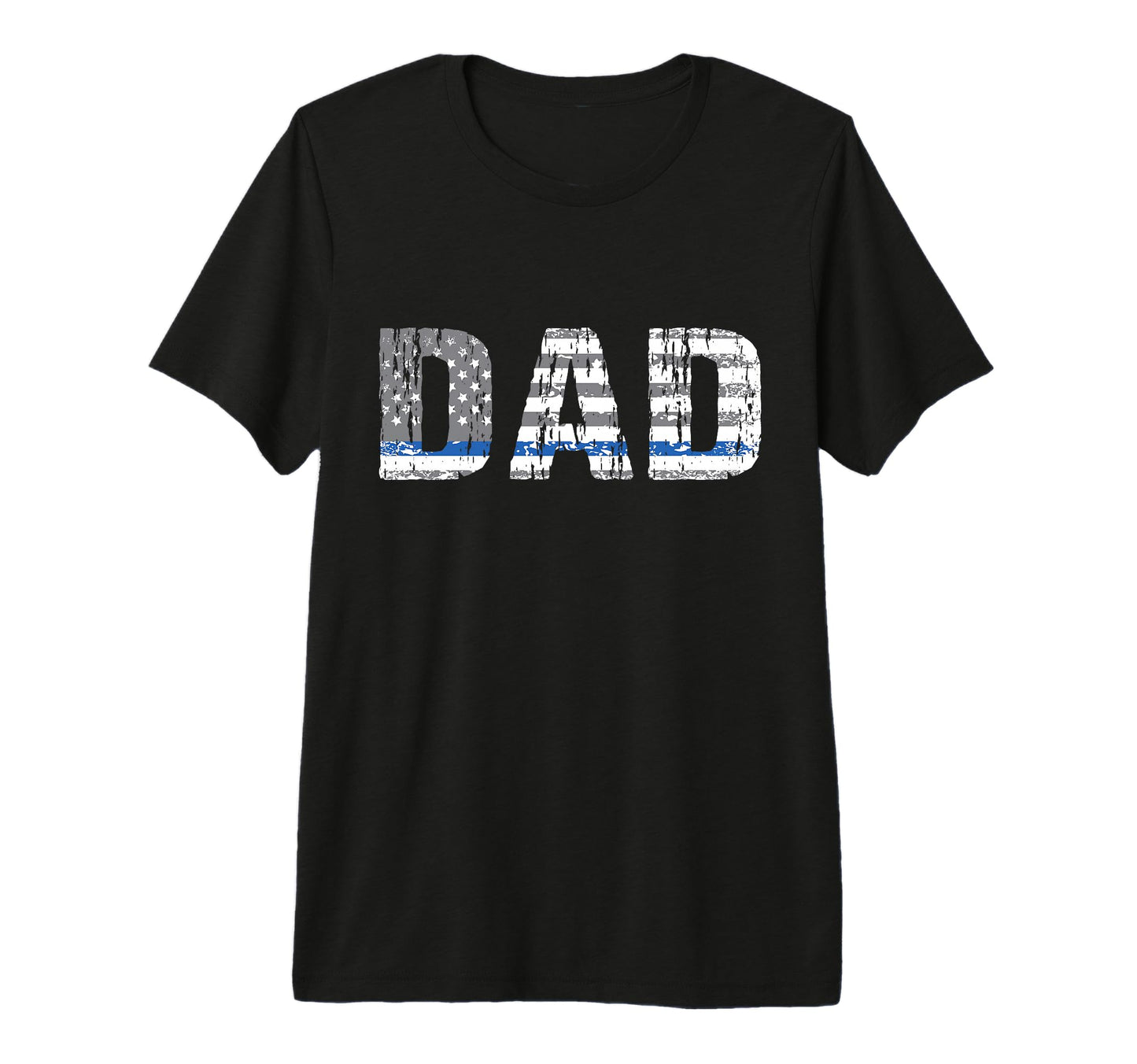 Thin Blue Line Police Dad Police T-Shirt - Minimalist Print for Adults - T-Shirt, Sweatshirt, Hoodie