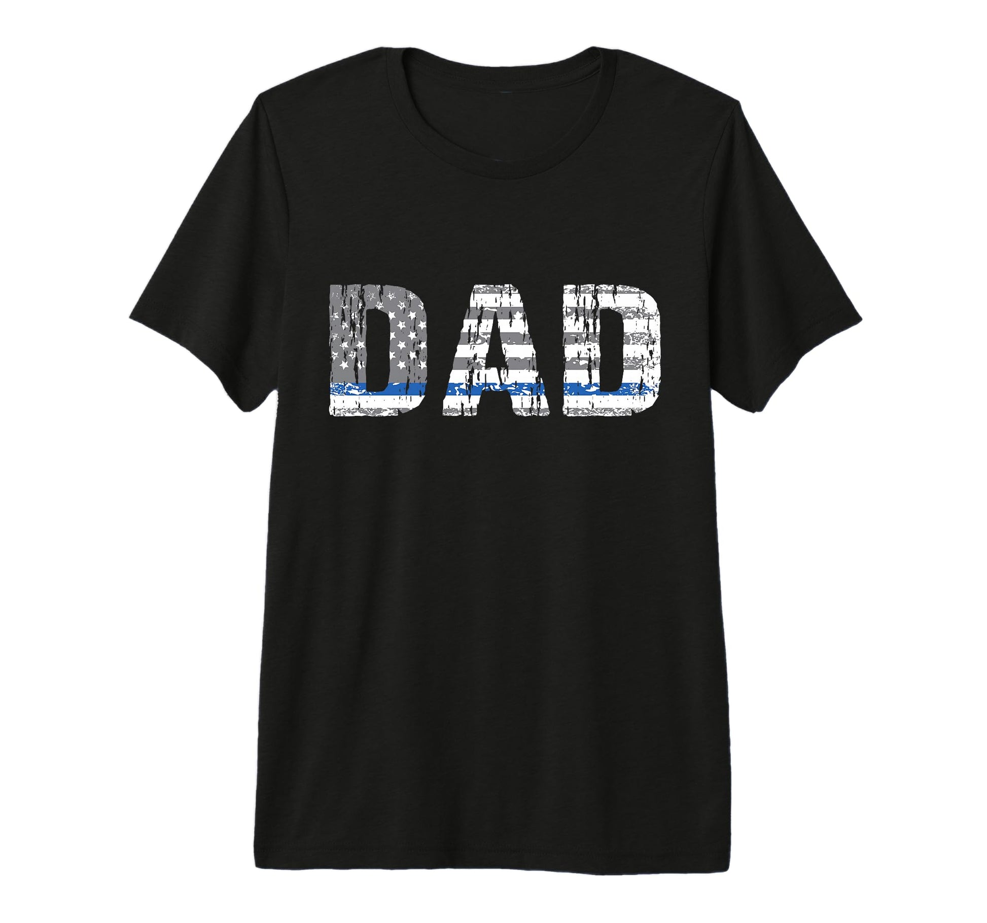 Thin Blue Line Police Dad Police T-Shirt - Minimalist Print for Adults - T-Shirt, Sweatshirt, Hoodie