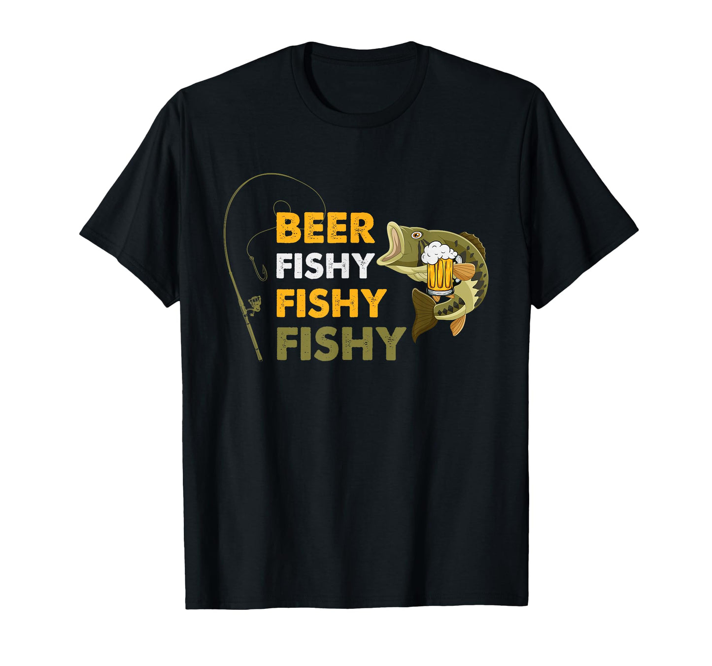 Beer Fishy Fishy Fishing Lover Fisherman T-Shirt - Graphic Print Unisex - T-Shirt, Sweatshirt, Hoodie