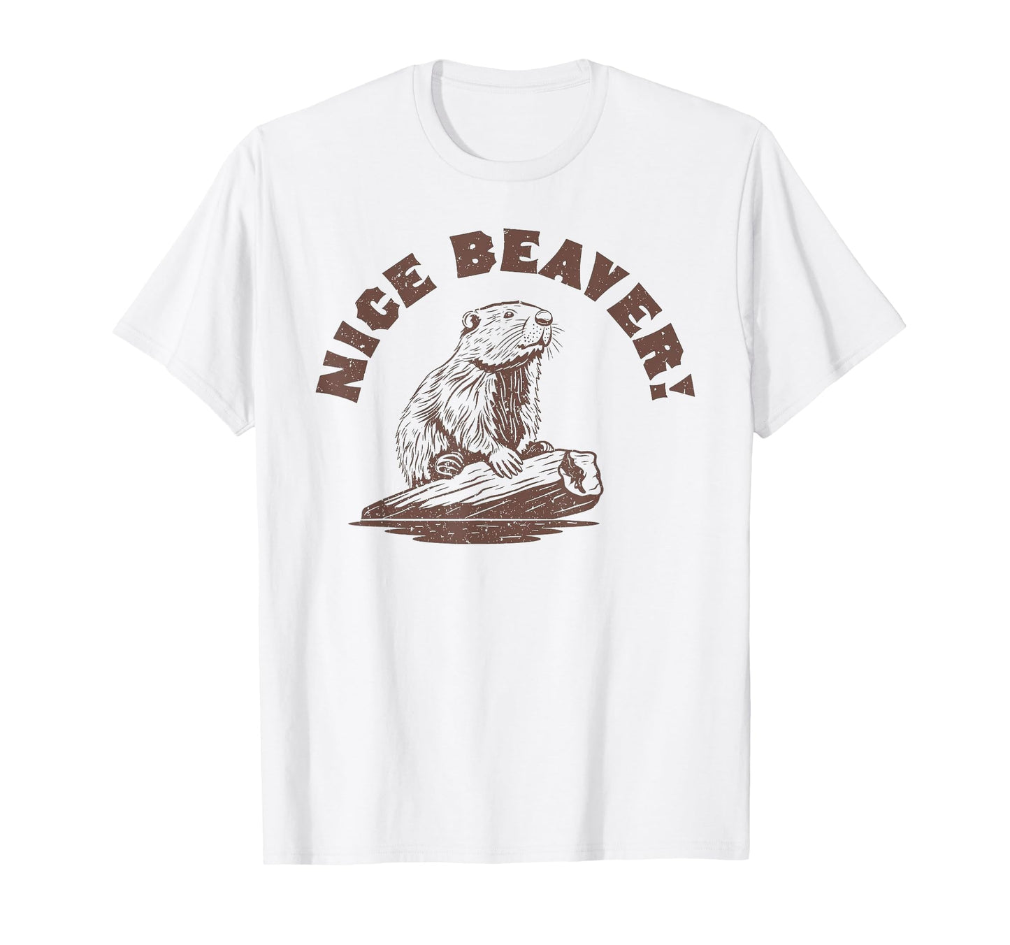Funny Otter Nice Beaver T-Shirt - Fun Novelty Design for Adults - T-Shirt, Sweatshirt, Hoodie