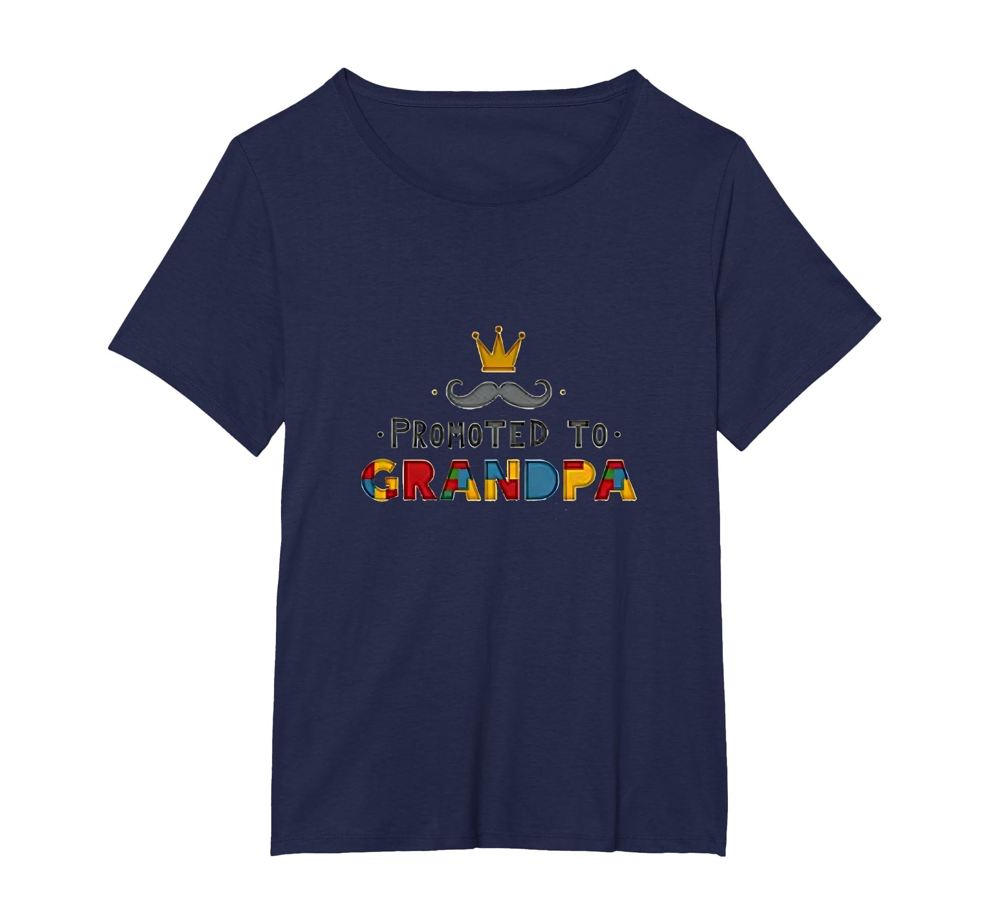 Promoted To Grandpa Royal T-Shirt - Casual Everyday Wear for Adults - T-Shirt, Sweatshirt, Hoodie