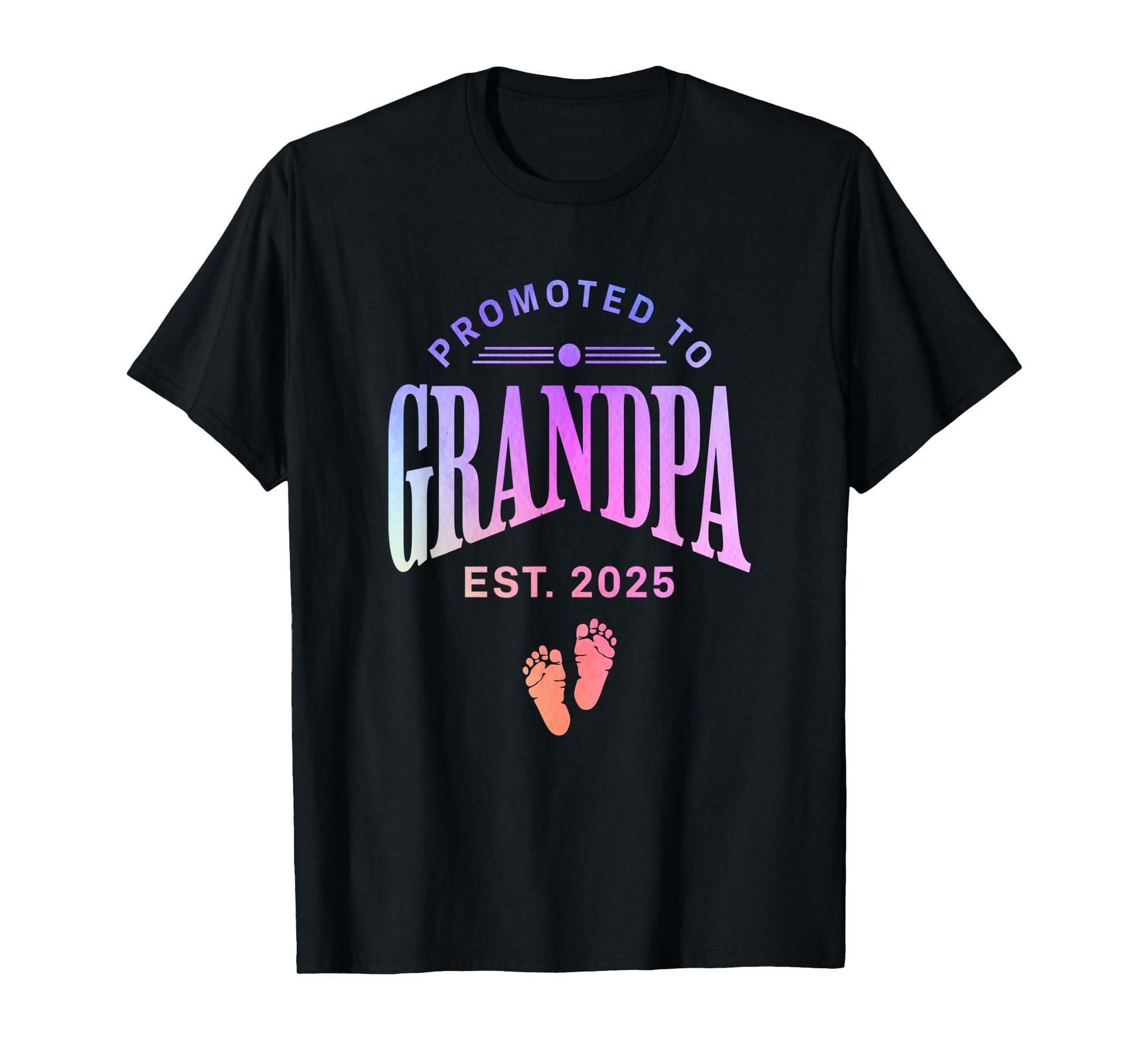 Promoted To Grandpa Est 2025 T-Shirt - Fun Novelty Design for Adults - T-Shirt, Sweatshirt, Hoodie