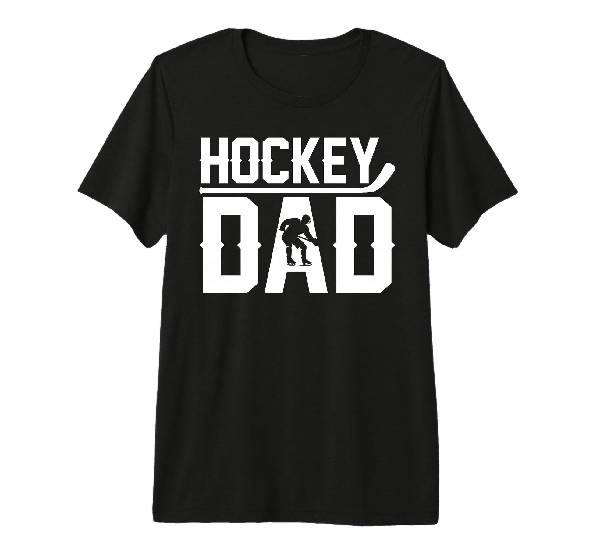 Mens Hockey Dad Ice Hockey Player T-Shirt - Minimalist Print for Adults - T-Shirt, Sweatshirt, Hoodie