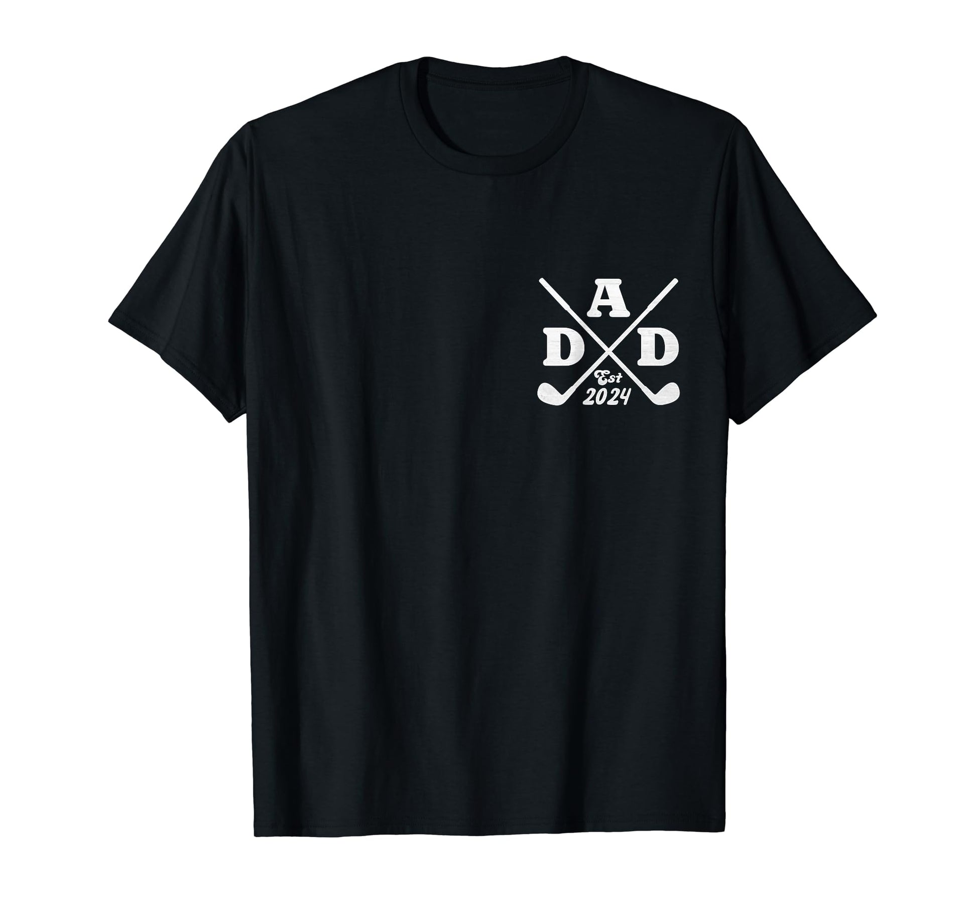 Dad Est 2024 Golf Fathers Day T-Shirt - Casual Everyday Wear for Adults - T-Shirt, Sweatshirt, Hoodie