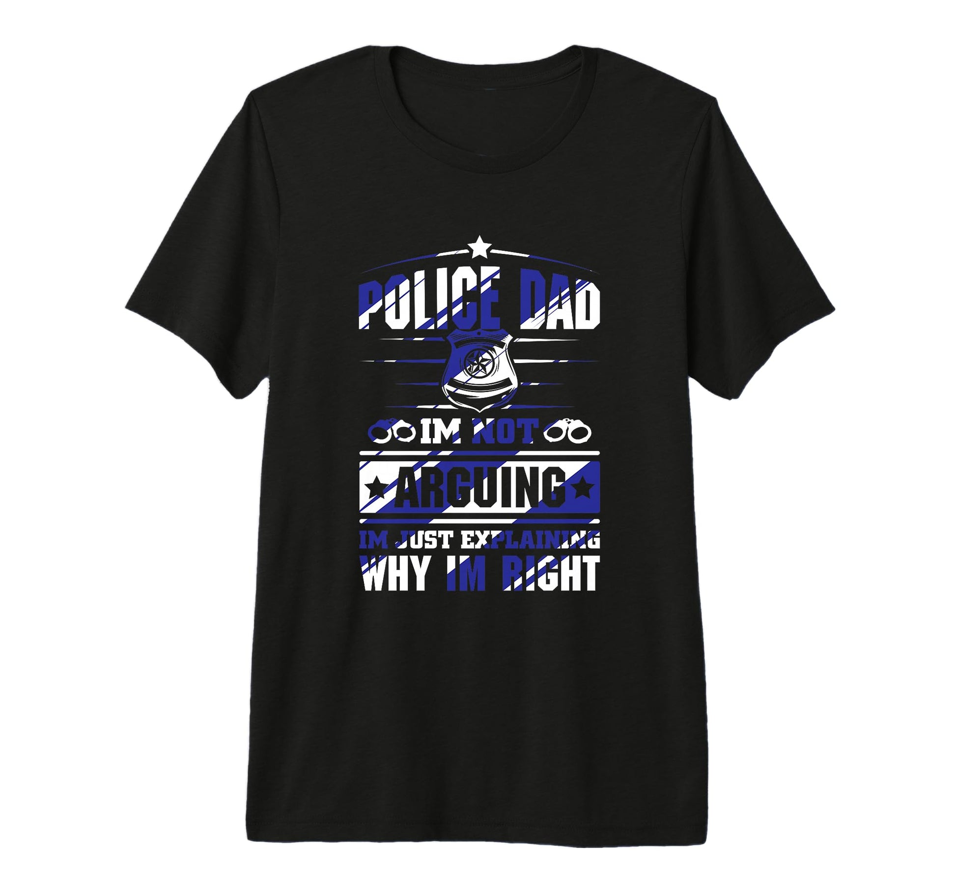 Mens Thin Blue Line Police Dad Im Not T-Shirt - Unique Graphic Unisex - T-Shirt, Sweatshirt, Hoodie