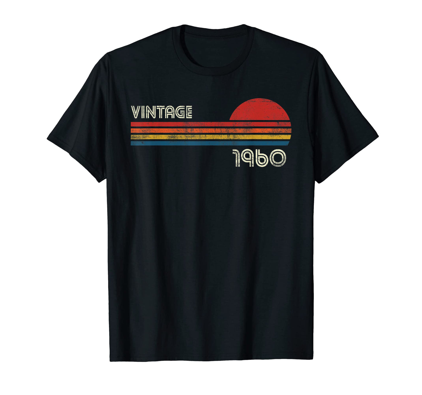 1960 Chest Stripe Birthday T-Shirt - Custom Art Print Unisex - T-Shirt, Sweatshirt, Hoodie