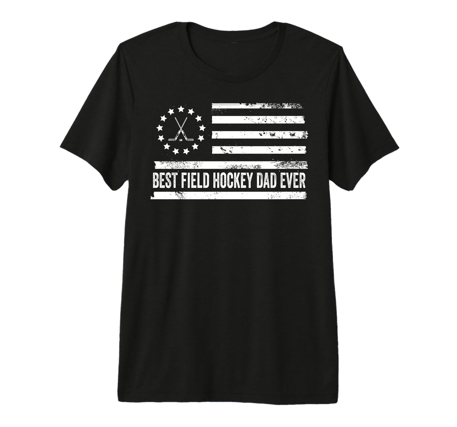 Mens Field Hockey Us American Flag T-Shirt - Trendy Graphic Unisex - T-Shirt, Sweatshirt, Hoodie