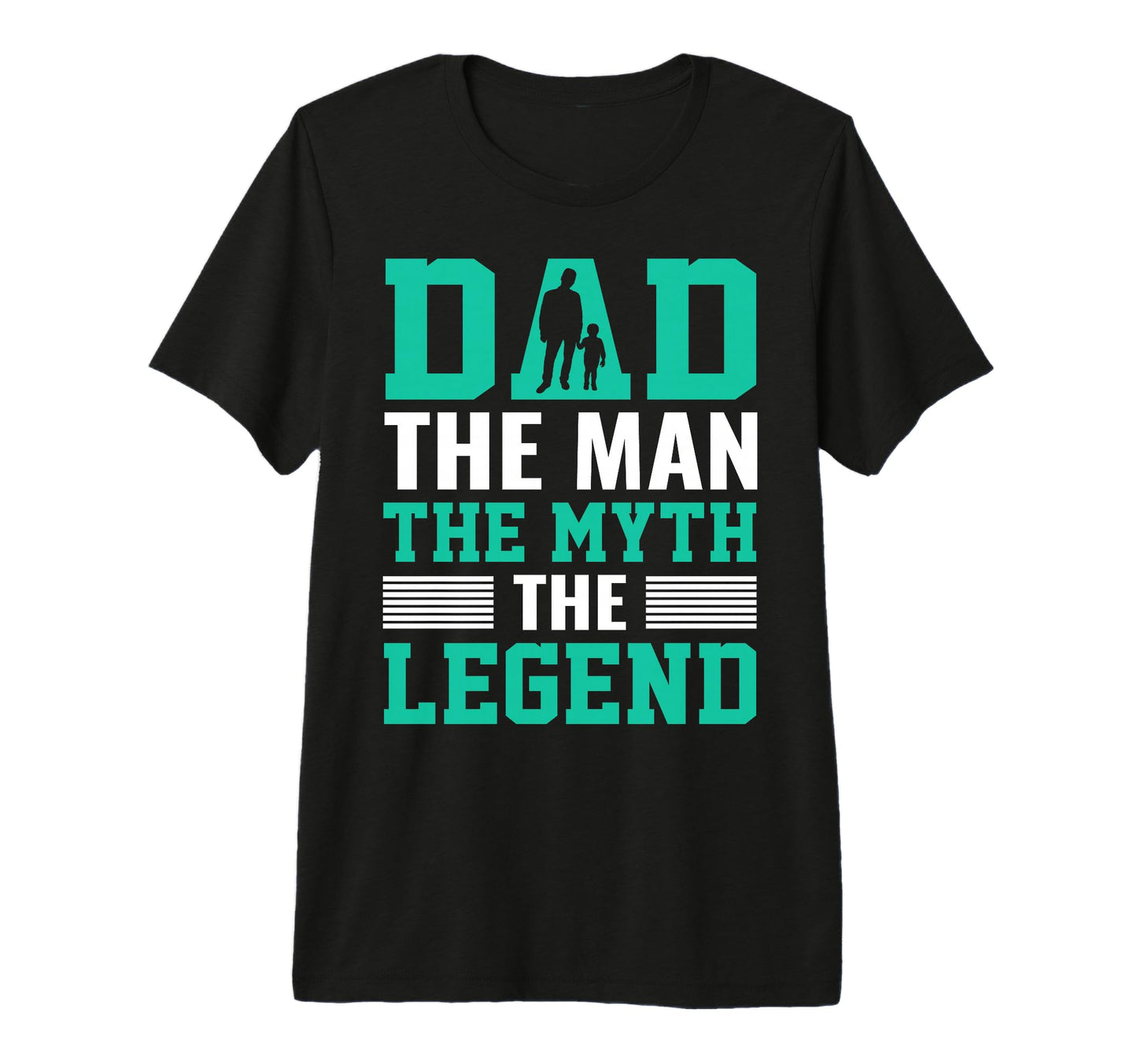Dad Myth Legend Tri Blend T-Shirt - Fun Novelty Design Men Women - T-Shirt, Sweatshirt, Hoodie