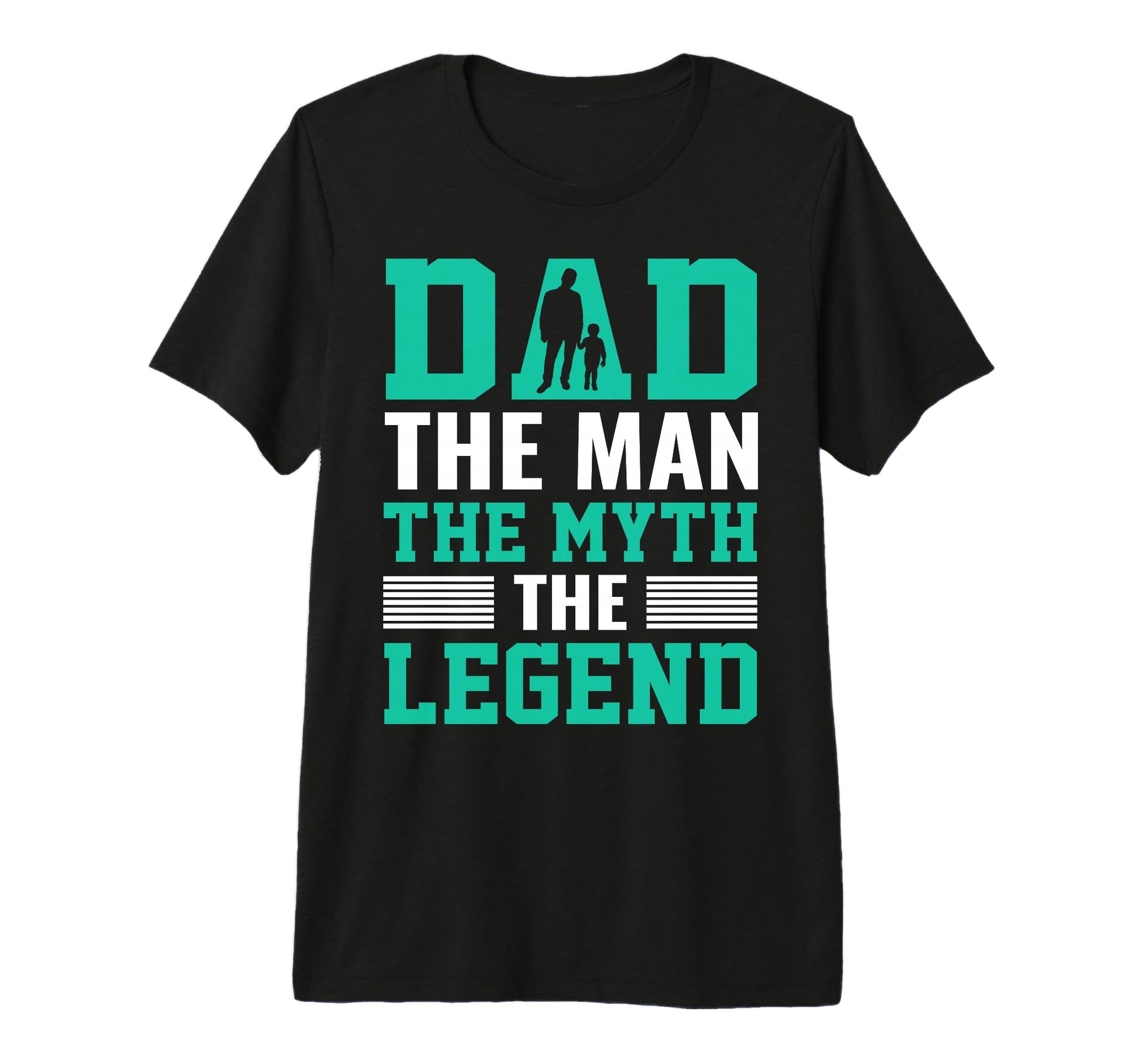 Dad Myth Legend Tri Blend T-Shirt - Fun Novelty Design Men Women - T-Shirt, Sweatshirt, Hoodie