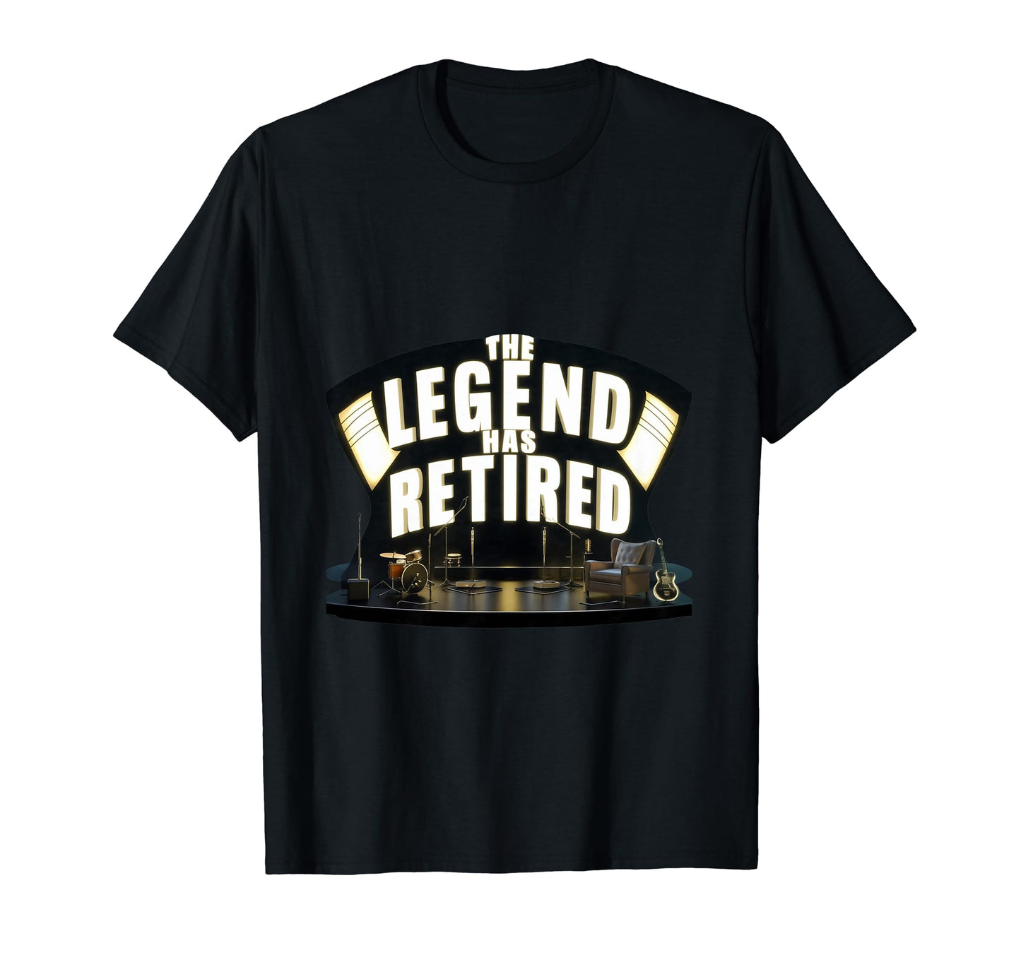 Funny Musician Retirement Dads Grandpas T-Shirt - Graphic Print for Adults - T-Shirt, Sweatshirt, Hoodie