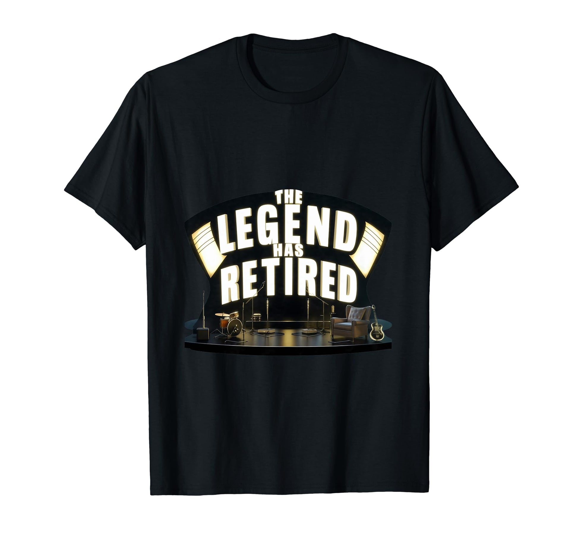 Funny Musician Retirement Dads Grandpas T-Shirt - Graphic Print for Adults - T-Shirt, Sweatshirt, Hoodie