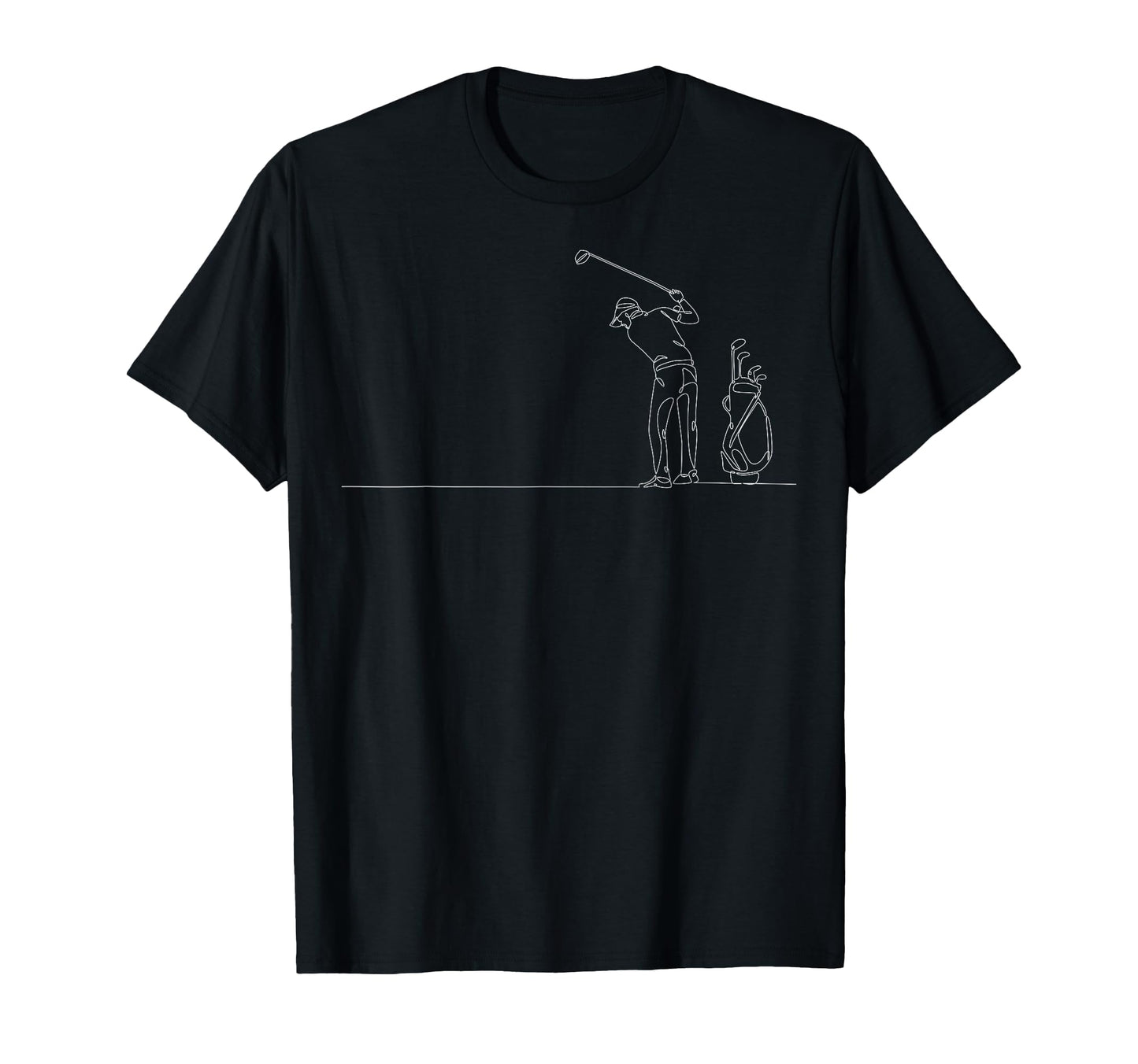 One Line Golf Players Vibes Golfer T-Shirt - Aesthetic Graphic for Adults - T-Shirt, Sweatshirt, Hoodie