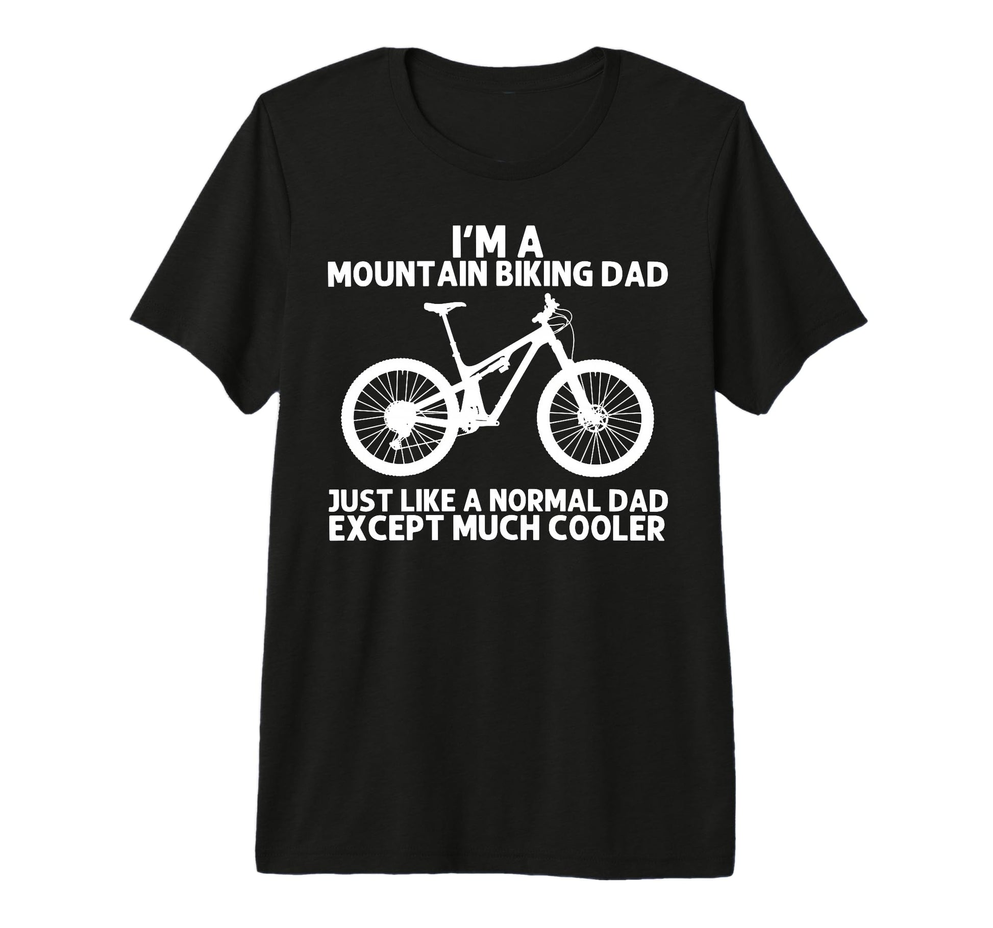 Mountain Bike Dad Father Mtb Biking T-Shirt - Minimalist Print Men Women - T-Shirt, Sweatshirt, Hoodie