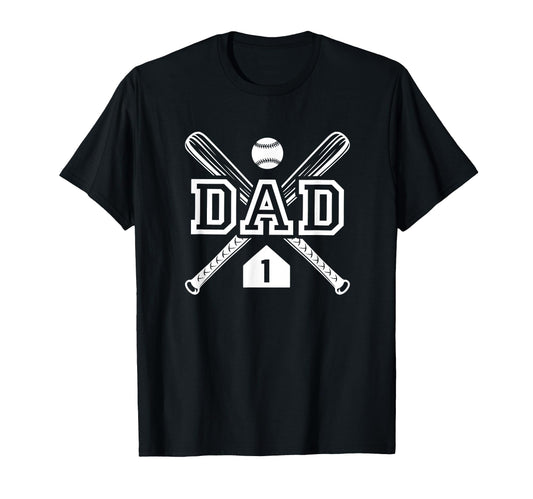 Baseball Dad Softball Dad 1 Jersey T-Shirt - Custom Art Print Unisex - T-Shirt, Sweatshirt, Hoodie