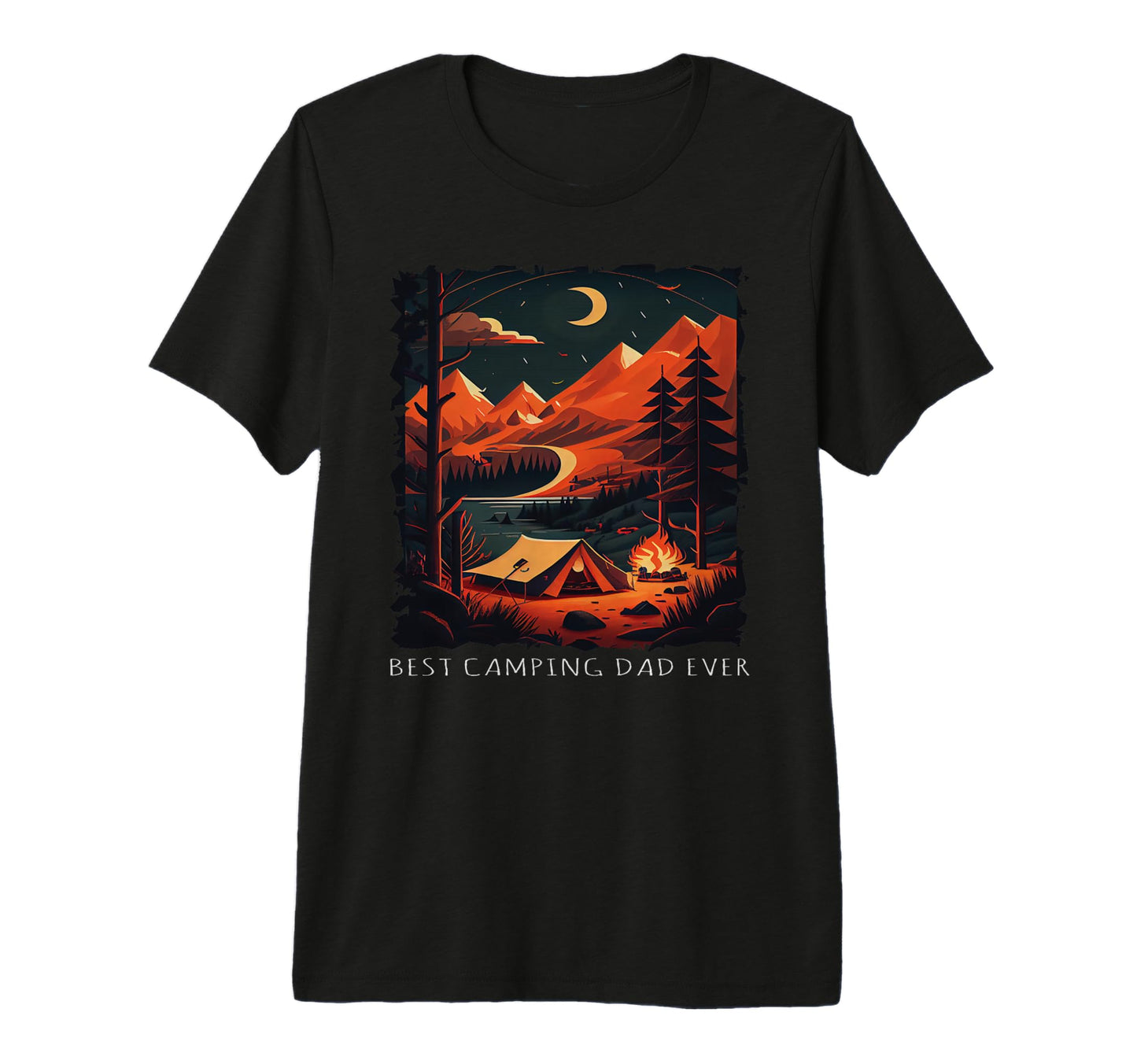 Mens Best Camping Dad Ever Funny T-Shirt - Unique Graphic Men Women - T-Shirt, Sweatshirt, Hoodie