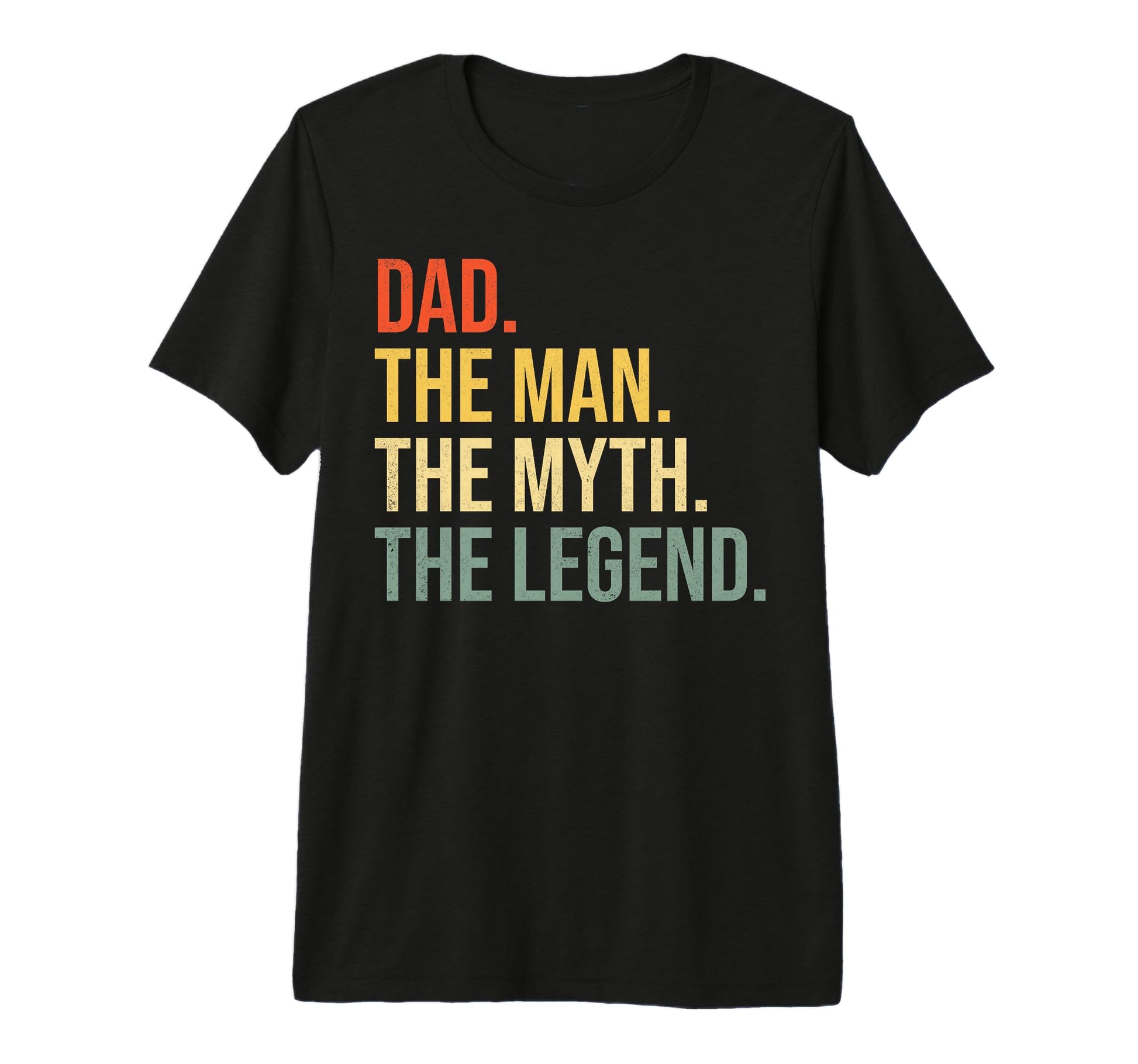 Funny Dad Fathers Day Dad Myth Legend Tri T-Shirt - Trendy Graphic Unisex - T-Shirt, Sweatshirt, Hoodie