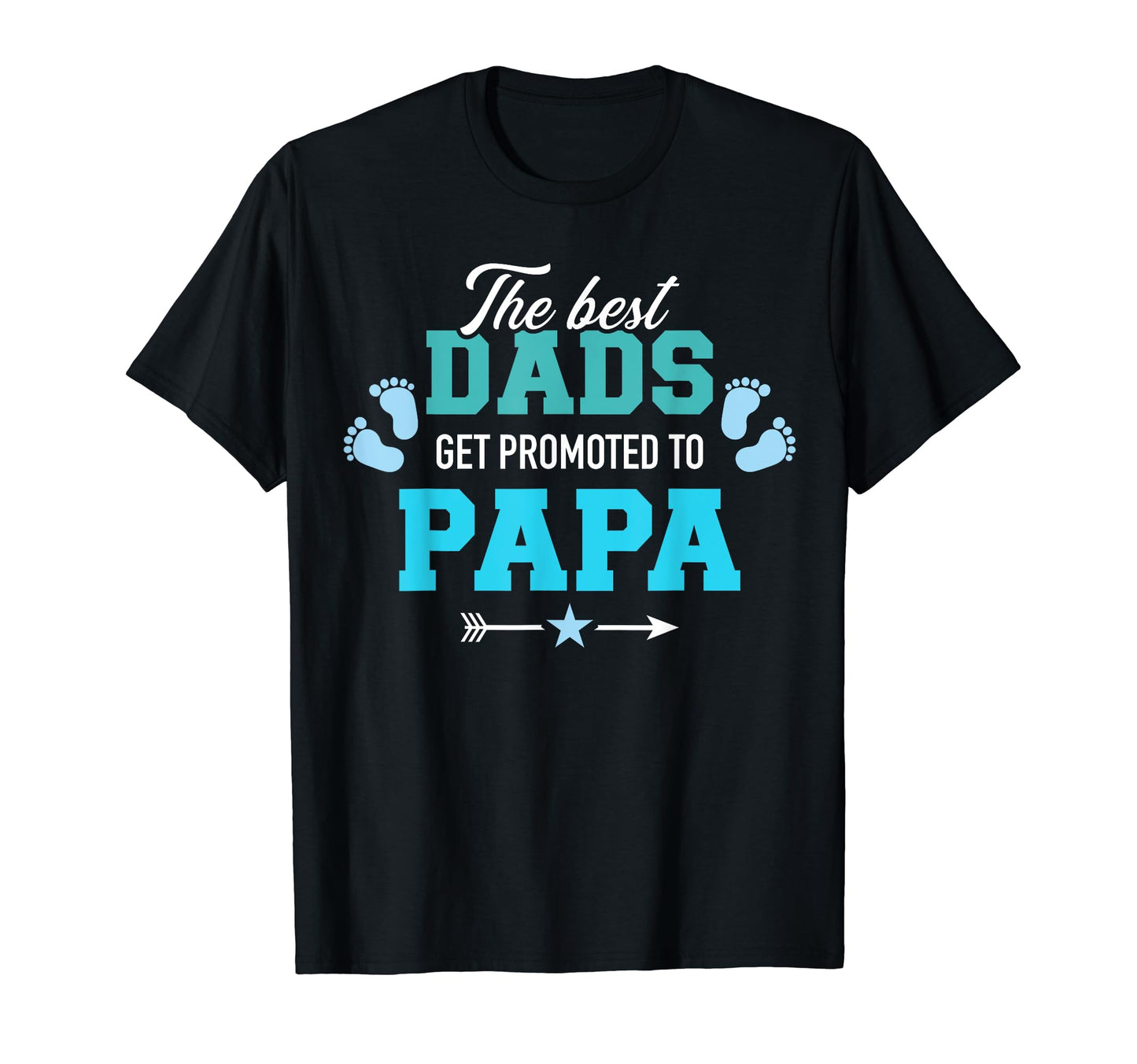 Best Dads Get Promoted To Papa Grandpa T-Shirt - Trendy Graphic for Adults - T-Shirt, Sweatshirt, Hoodie