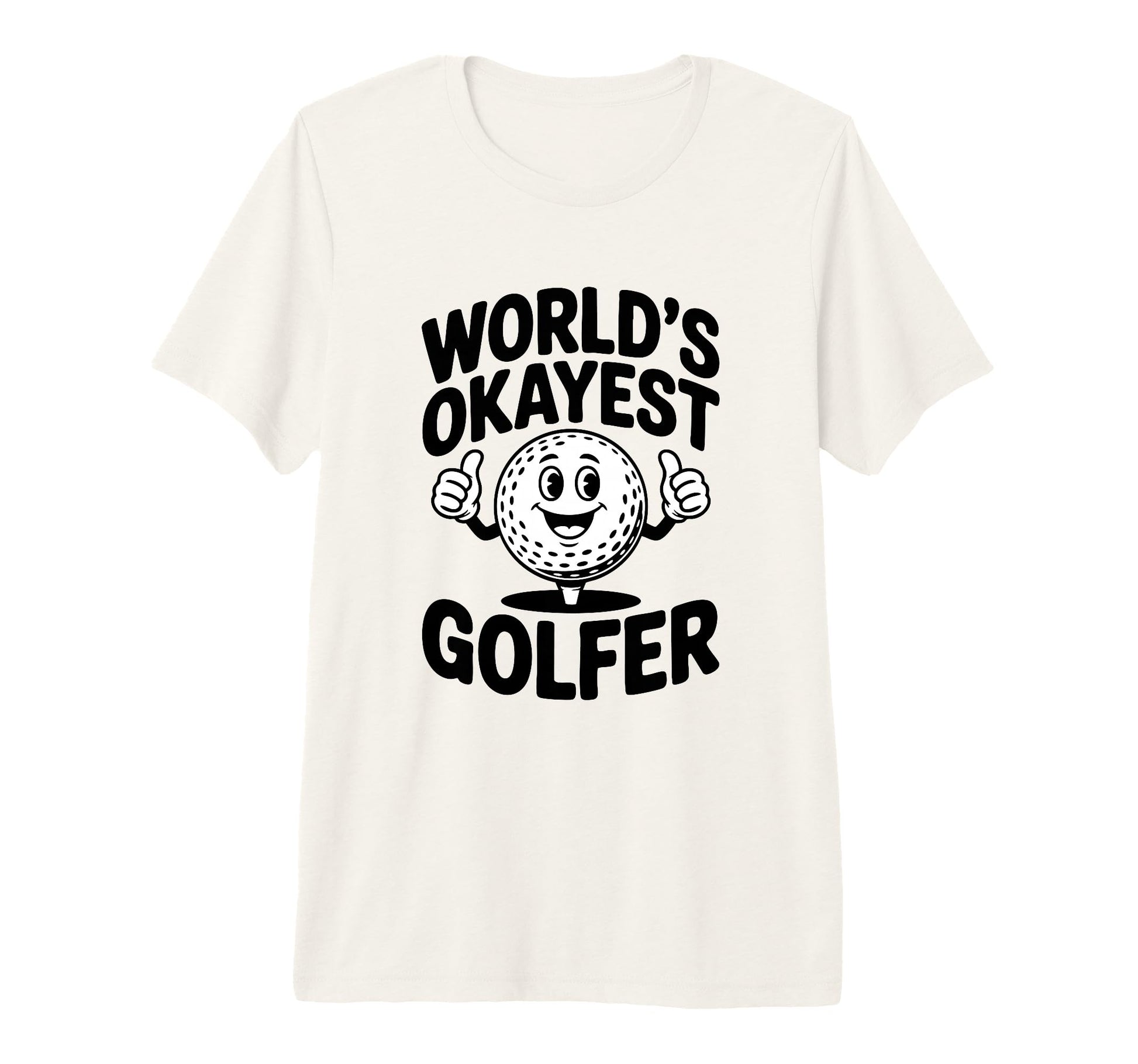Worlds Okayest Golfer Club And Ball Tri T-Shirt - Trendy Graphic Men Women - T-Shirt, Sweatshirt, Hoodie