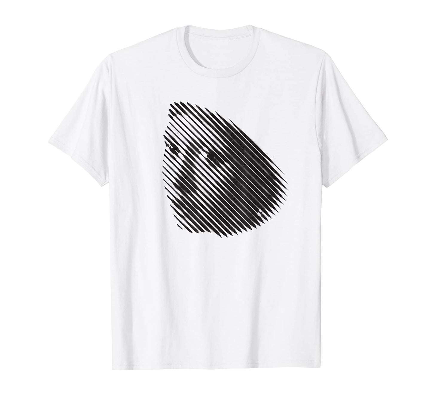 Pearl Earring Diagonal Lines Minimalist T-Shirt - Trendy Graphic Men Women - T-Shirt, Sweatshirt, Hoodie