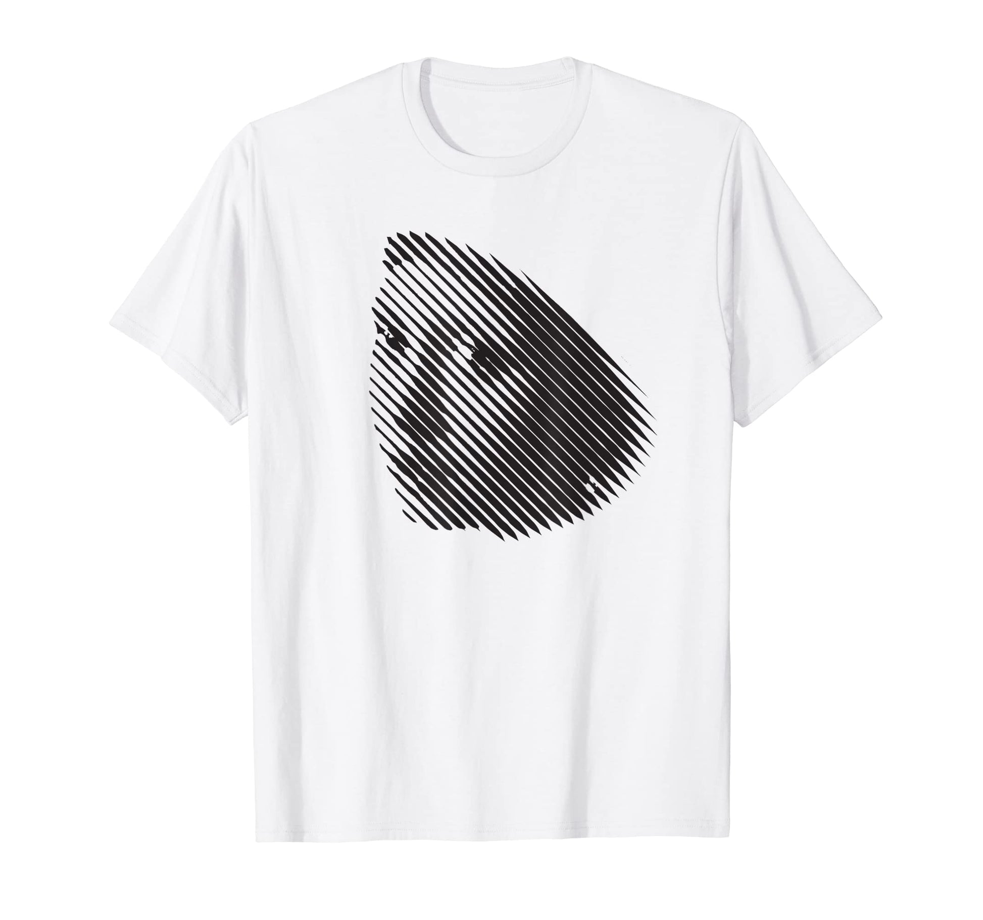 Pearl Earring Diagonal Lines Minimalist T-Shirt - Trendy Graphic Men Women - T-Shirt, Sweatshirt, Hoodie