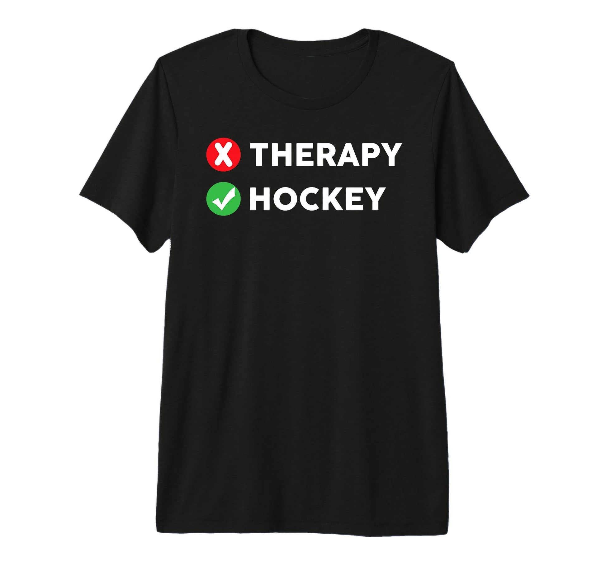 Funny Ice Hockey Coach Player Dad Tri T-Shirt - Custom Art Print Unisex - T-Shirt, Sweatshirt, Hoodie