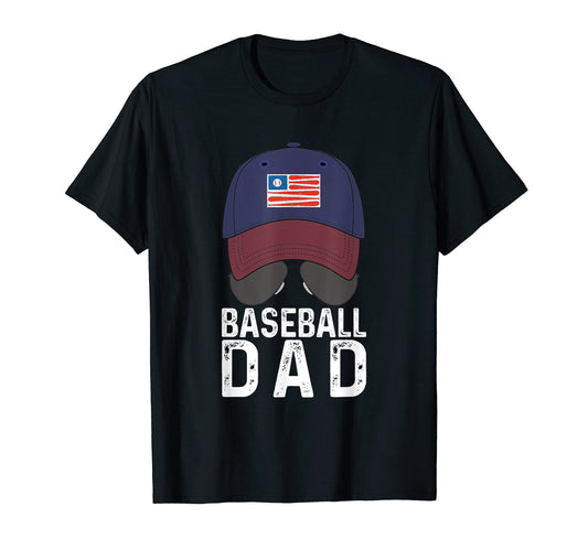 Baseball Dad Baseball Hat And T-Shirt - Aesthetic Graphic Unisex - T-Shirt, Sweatshirt, Hoodie