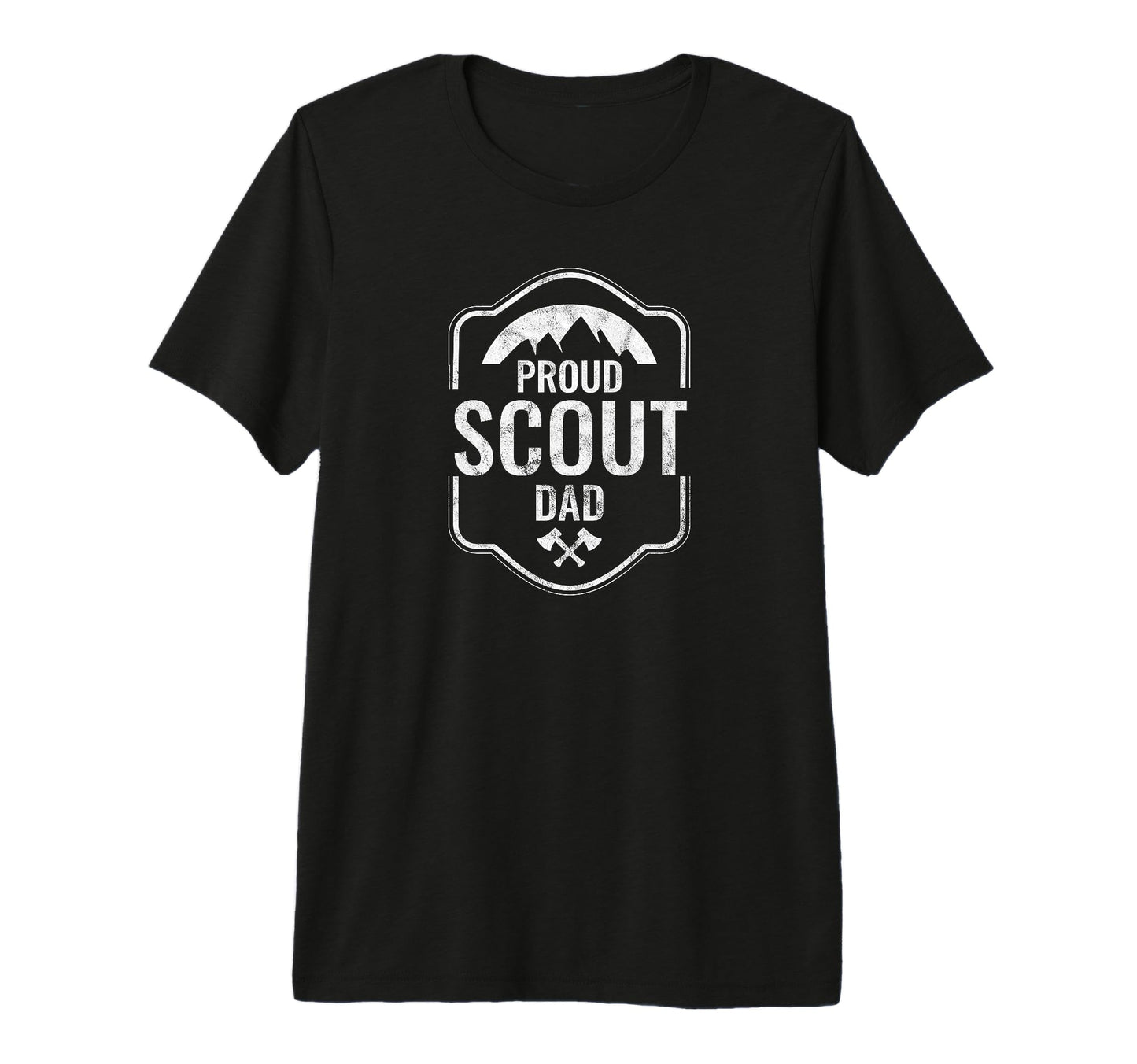 Mens Proud Scout Dad Scouting Father T-Shirt - Custom Art Print Unisex - T-Shirt, Sweatshirt, Hoodie
