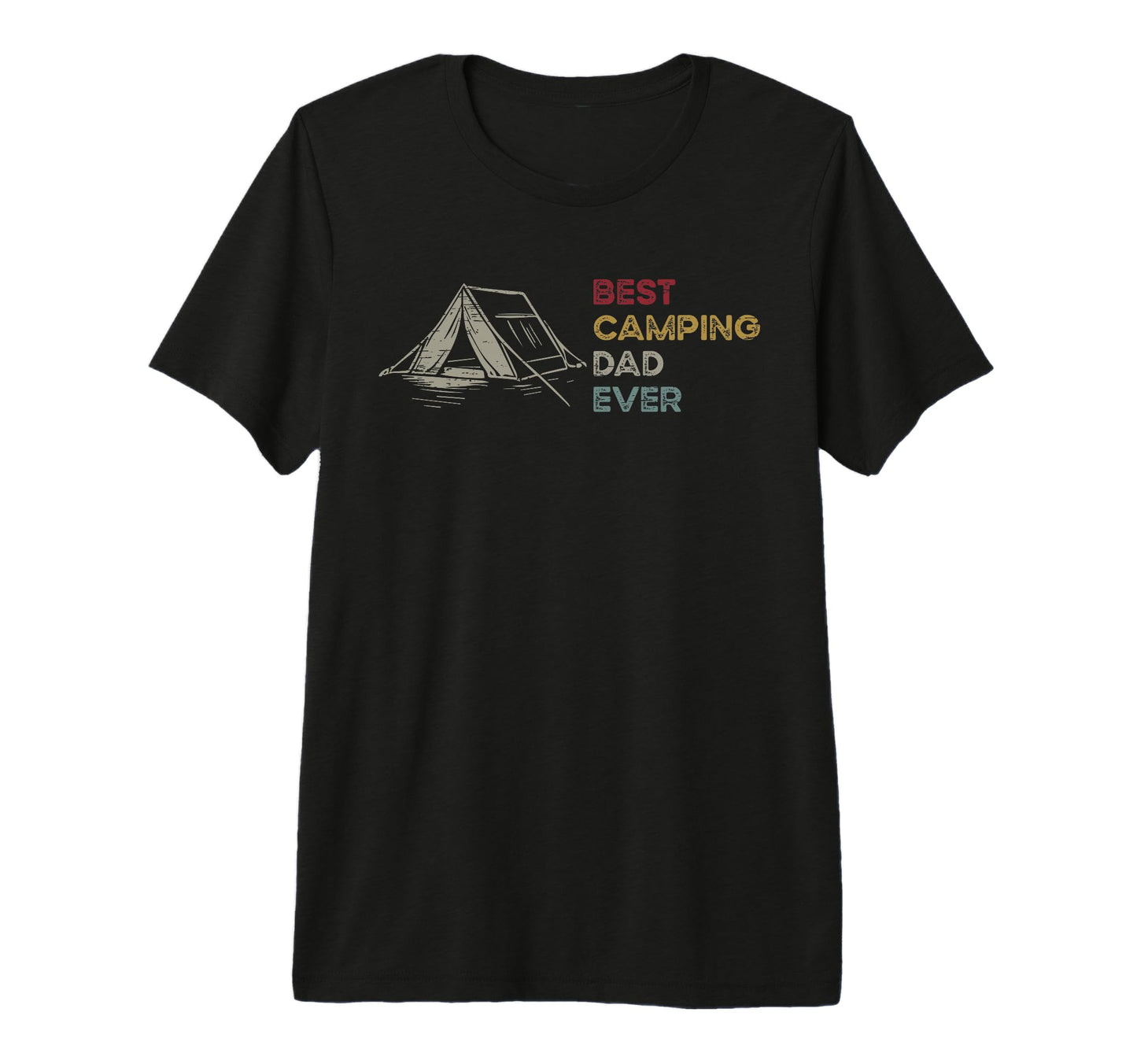Best Camping Dad Ever Tent Tri Blend T-Shirt - Streetwear Style Men Women - T-Shirt, Sweatshirt, Hoodie