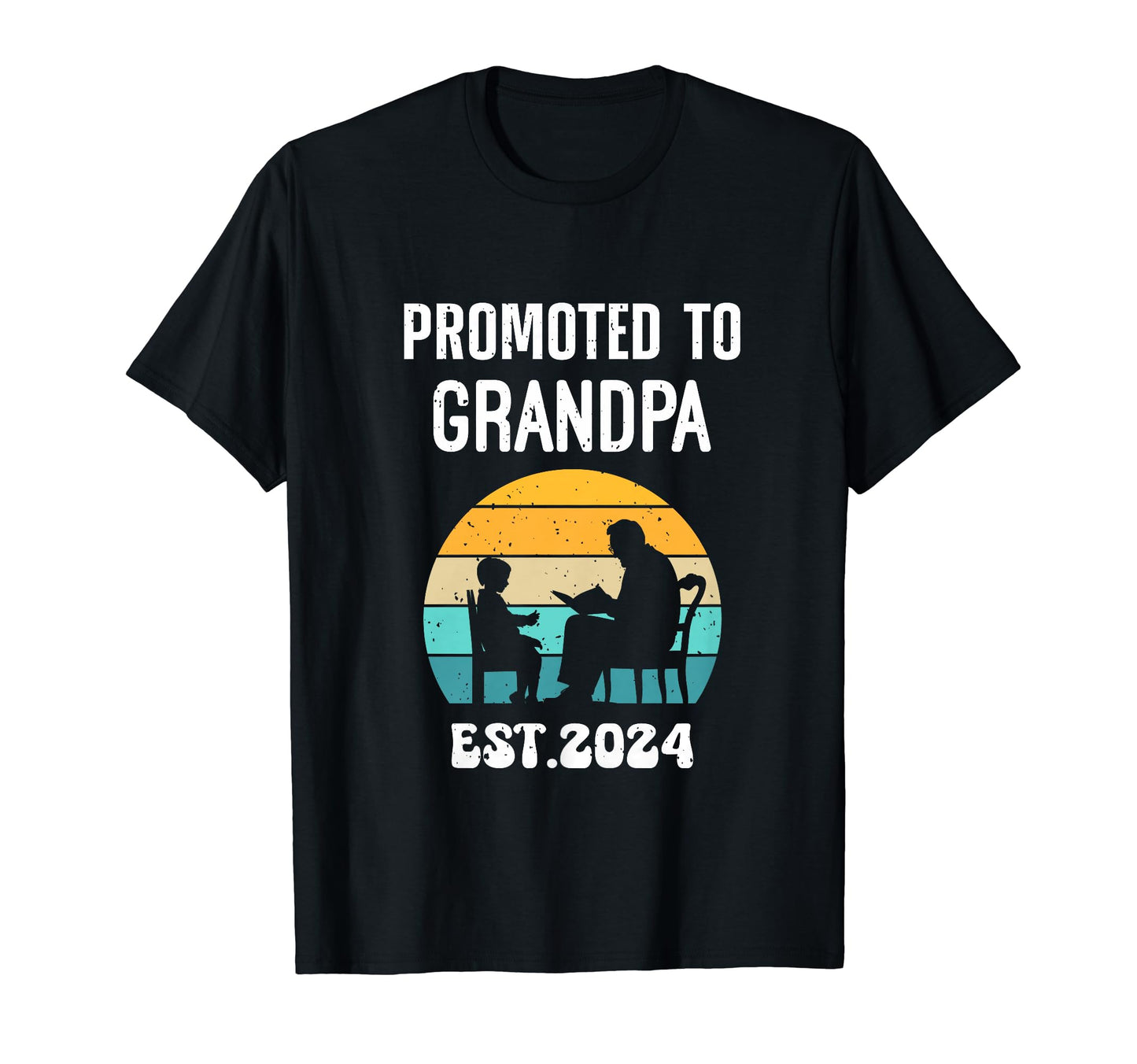 Promoted To Papa Grandpa 2024 Funny T-Shirt - Fun Novelty Design Unisex - T-Shirt, Sweatshirt, Hoodie