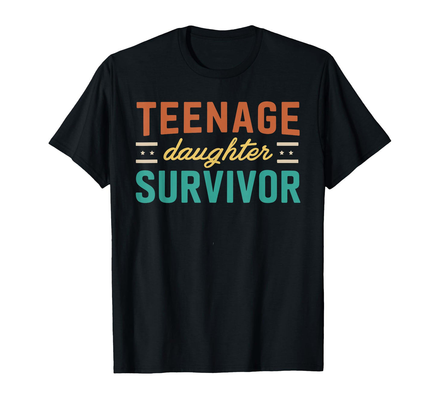 Funny Teenage Daughter Survivor Usa T-Shirt - Aesthetic Graphic Unisex - T-Shirt, Sweatshirt, Hoodie