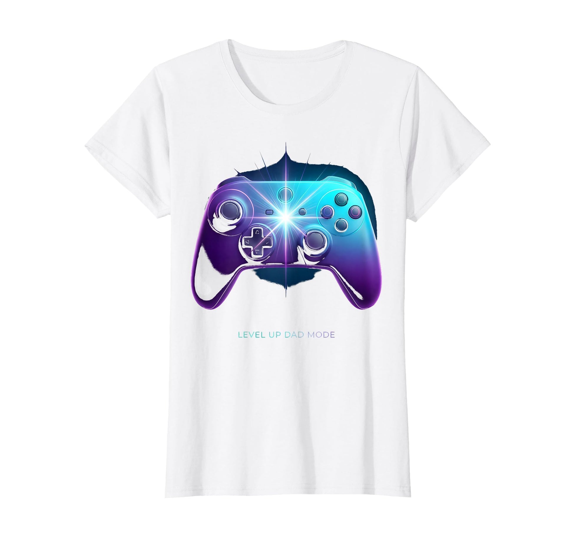 Level Up Dad Mode Rad Dad Gamer T-Shirt - Custom Art Print Unisex - T-Shirt, Sweatshirt, Hoodie