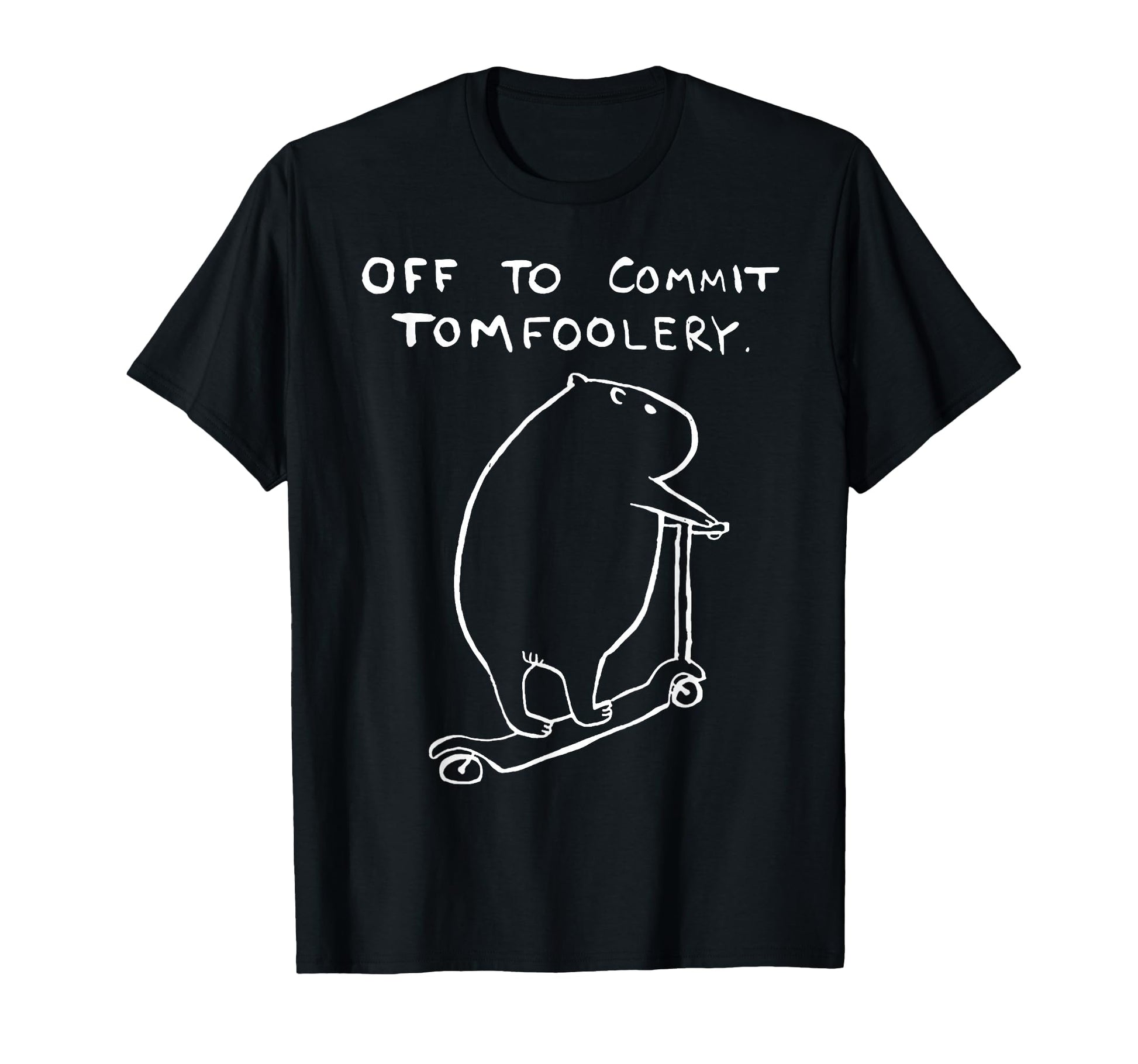 Capybara Off To Commit Tomfoolery T-Shirt - Aesthetic Graphic Unisex - T-Shirt, Sweatshirt, Hoodie