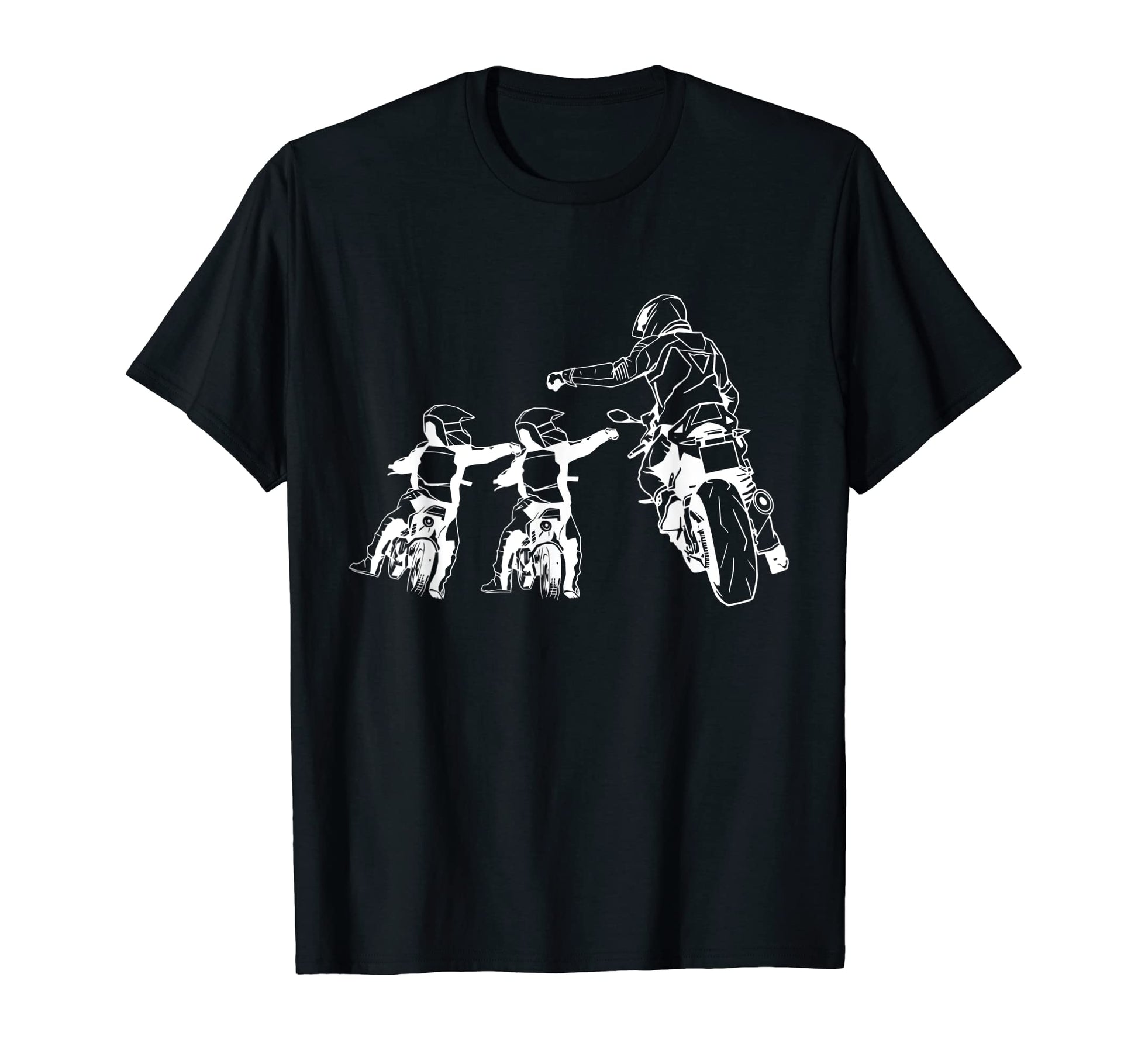 Dirt Biker Dad Bike Rider Father And T-Shirt - Minimalist Print for Adults - T-Shirt, Sweatshirt, Hoodie
