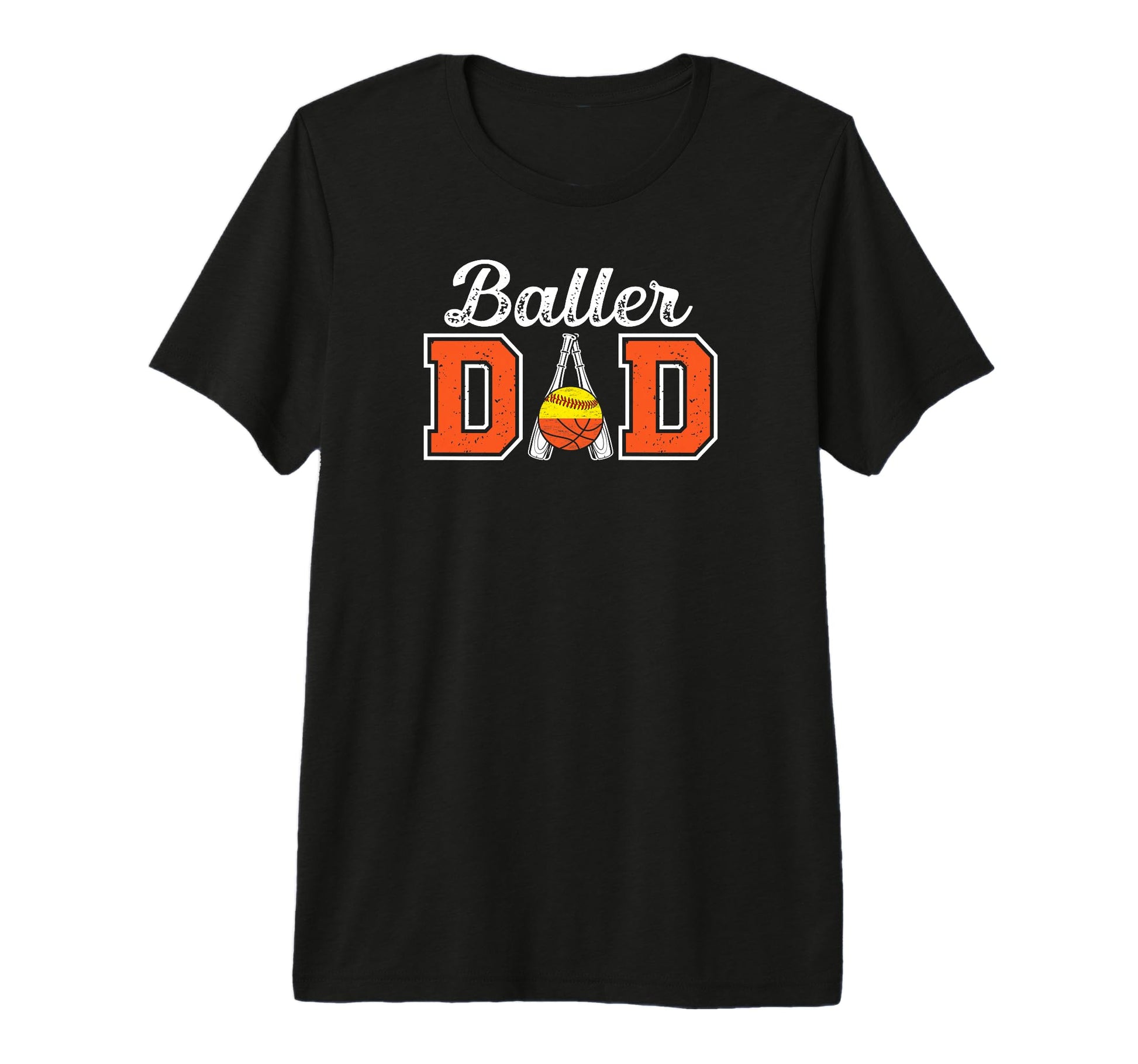 Mens Baller Dad Proud Softball T-Shirt - Aesthetic Graphic Men Women - T-Shirt, Sweatshirt, Hoodie