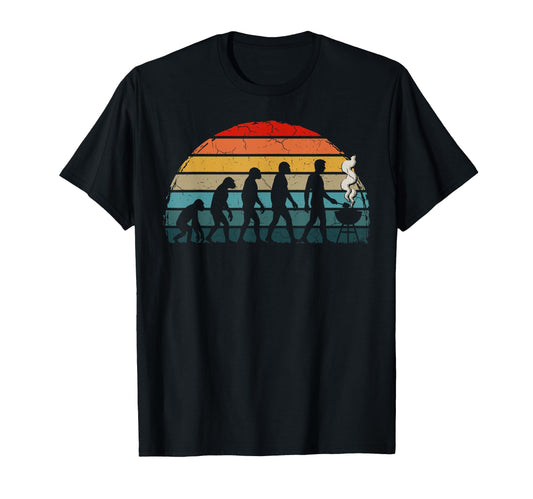 Bbq Evolution Barbecue Grilling Bbq T-Shirt - Minimalist Print for Adults - T-Shirt, Sweatshirt, Hoodie