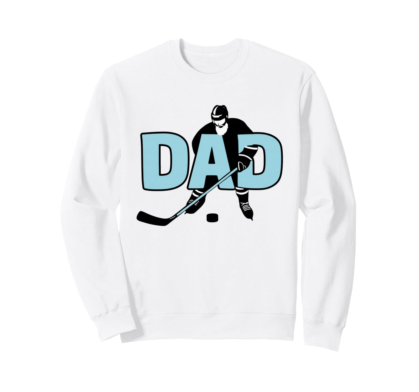 Ice Hockey Playing Dad Sweatshirt - Streetwear Style Men Women - T-Shirt, Sweatshirt, Hoodie