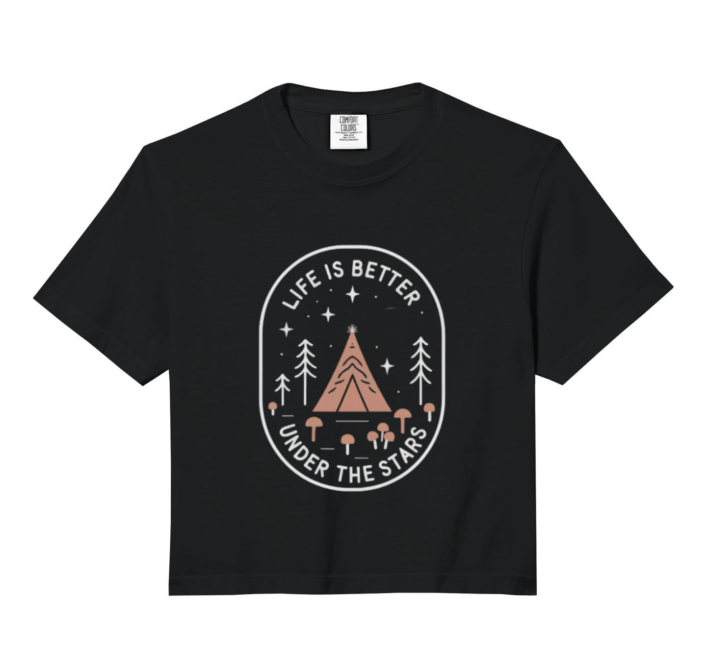 Life Is Better Under Stars Camping Hoodie - Custom Art Print for Adults - T-Shirt, Sweatshirt, Hoodie