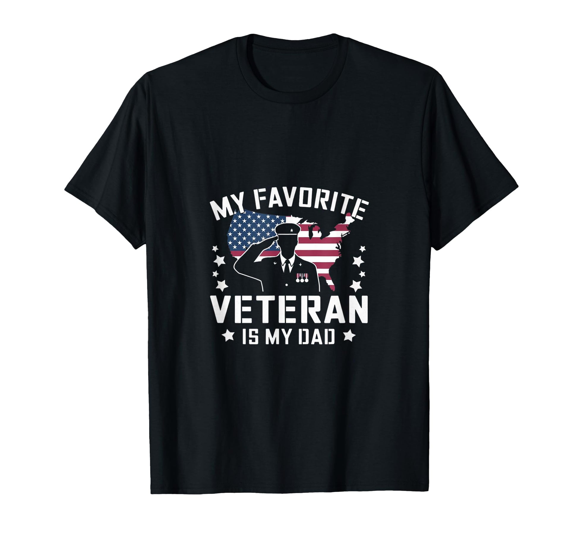 Father Veterans Day My Favorite Veteran Is T-Shirt - Graphic Print Unisex - T-Shirt, Sweatshirt, Hoodie