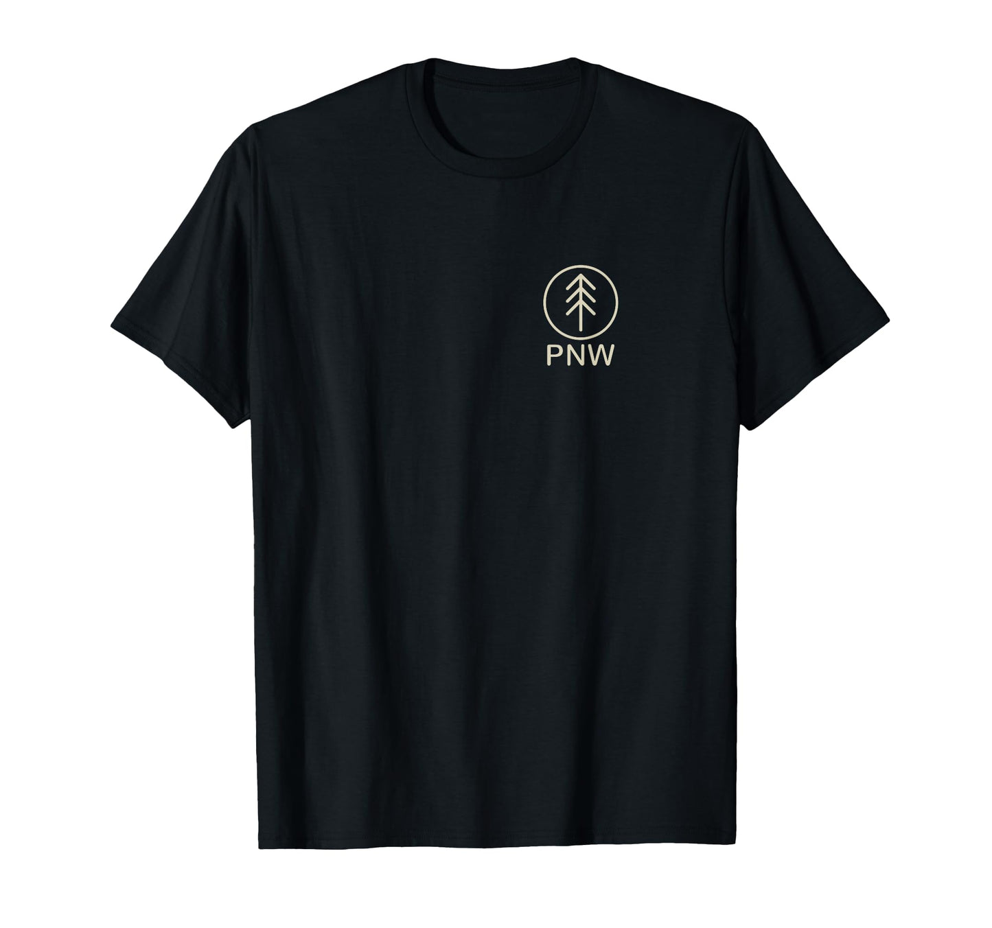 Pacific Northwest Pnw Tree Icon T-Shirt - Fun Novelty Design for Adults - T-Shirt, Sweatshirt, Hoodie