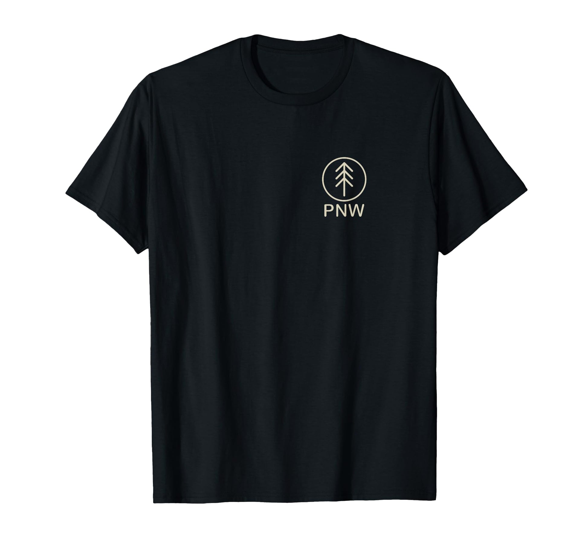 Pacific Northwest Pnw Tree Icon T-Shirt - Fun Novelty Design for Adults - T-Shirt, Sweatshirt, Hoodie