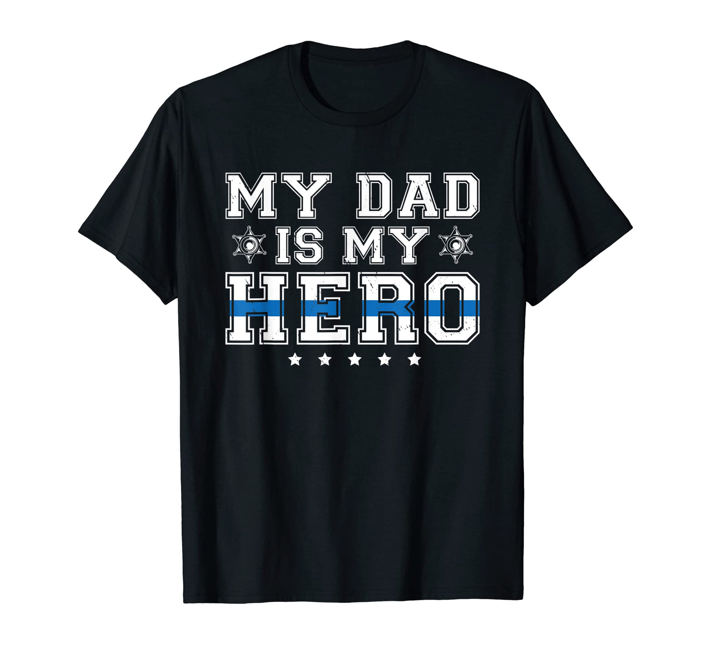 Police Supporter Police Officer My Dad Is T-Shirt - Graphic Print Unisex - T-Shirt, Sweatshirt, Hoodie