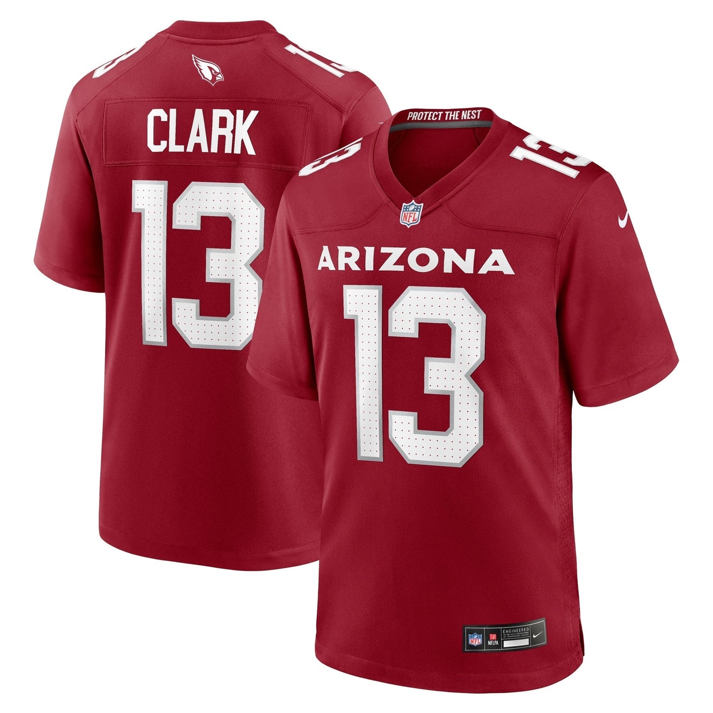 Kei'Trel Clark Arizona Cardinals Game Jersey - Cardinal football jersey product view 1